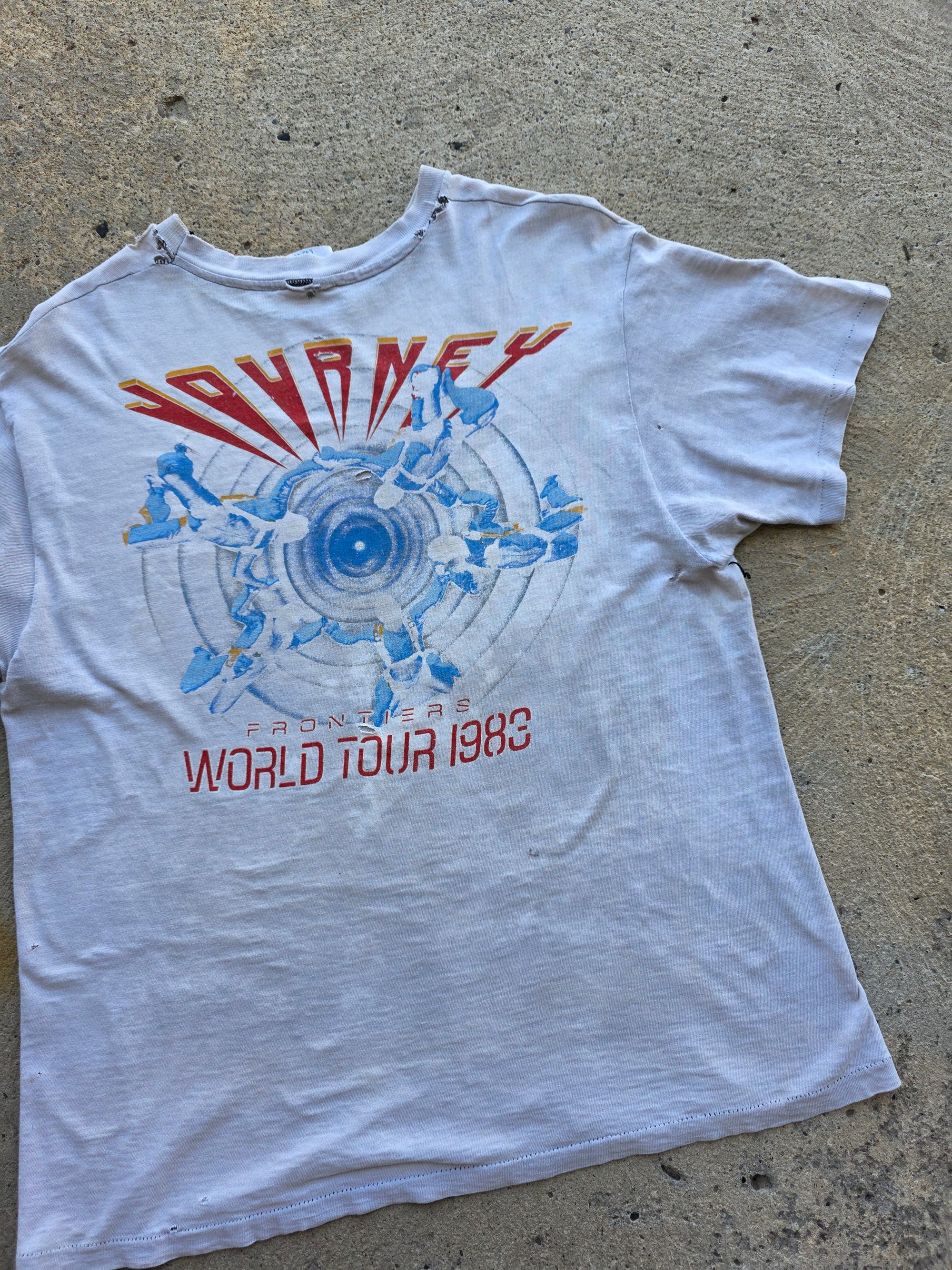 1983 Journey Frontiers World Tour Shirt Large