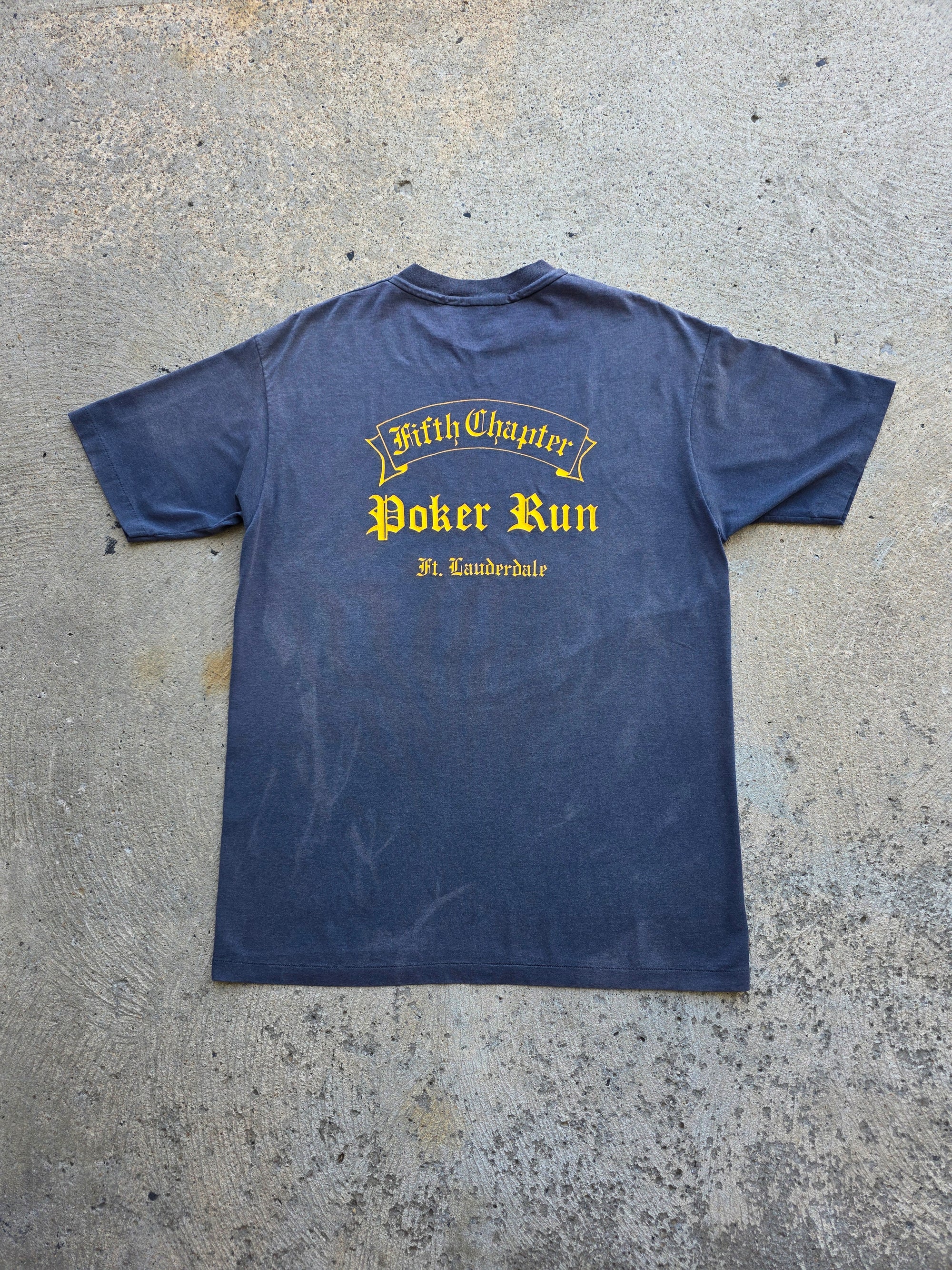 1980s Fifth Chapter MC Poker Run Ft Lauderdale Shirt XL