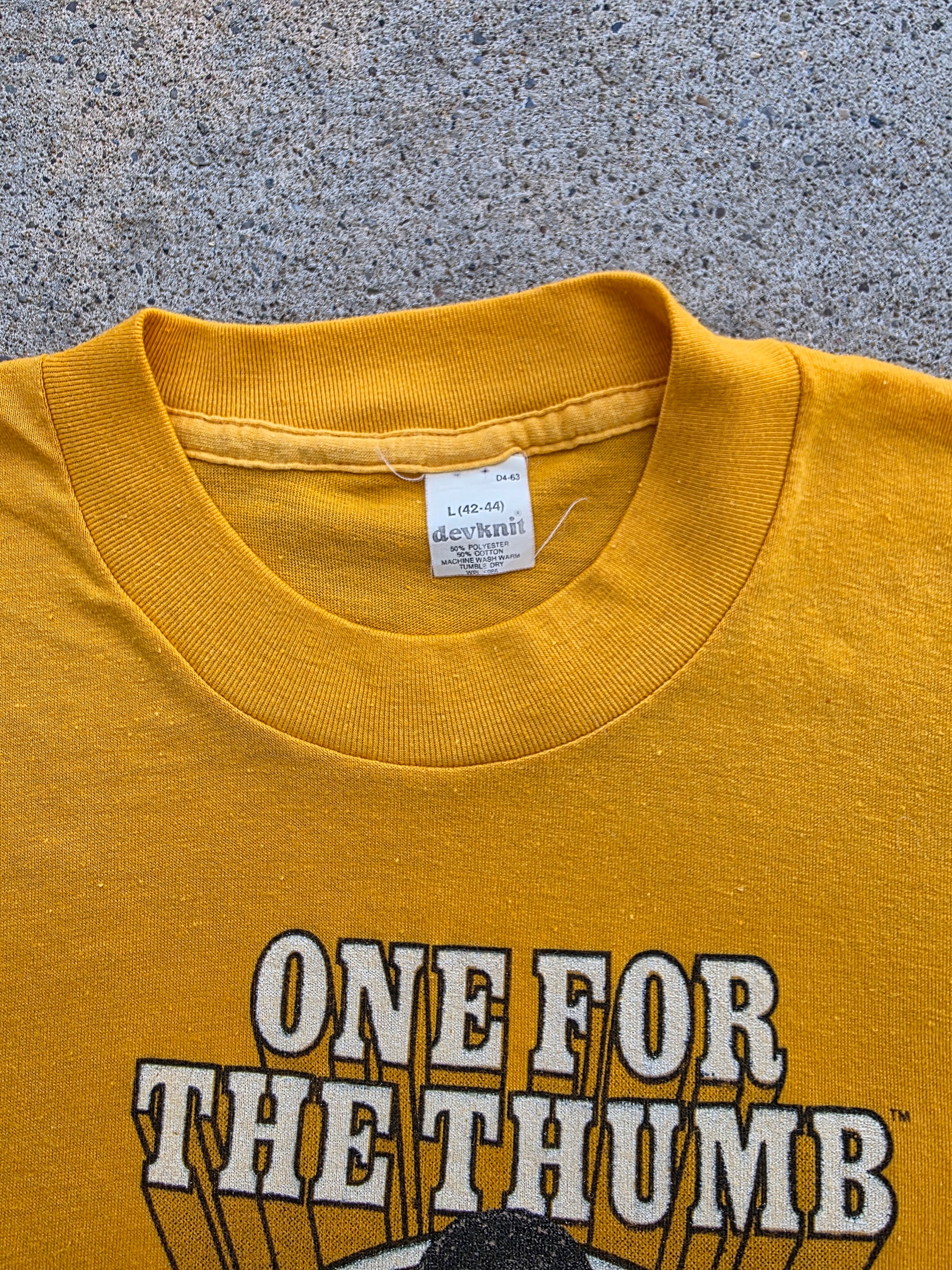 1981 "One For The Thumb" Mean Joe Greene Shirt Large