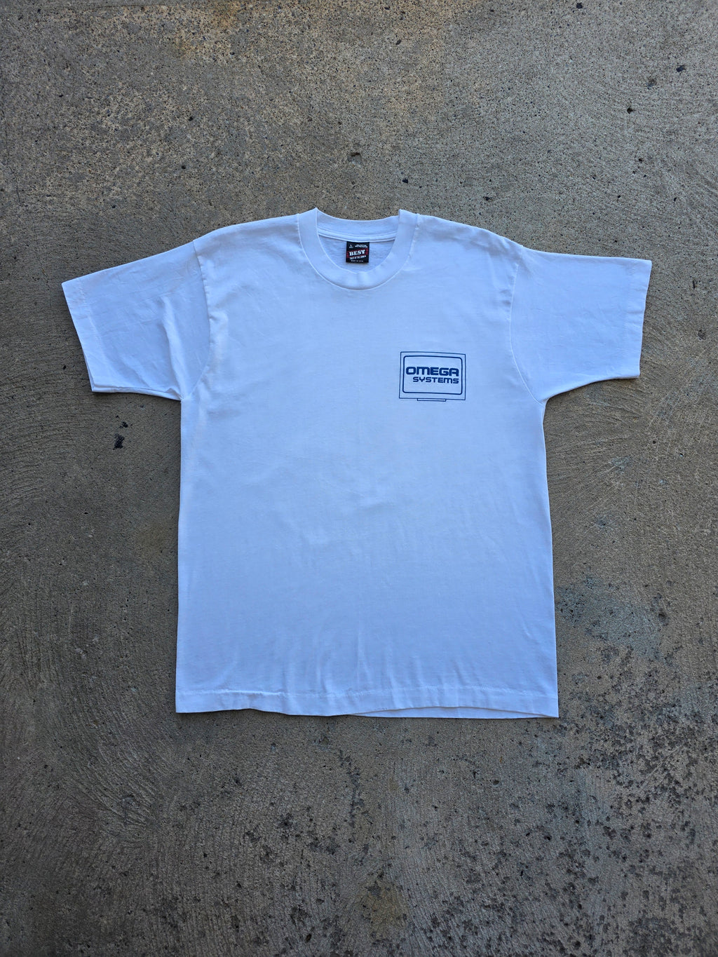 1990s Omega Systems Tech Shirt Large