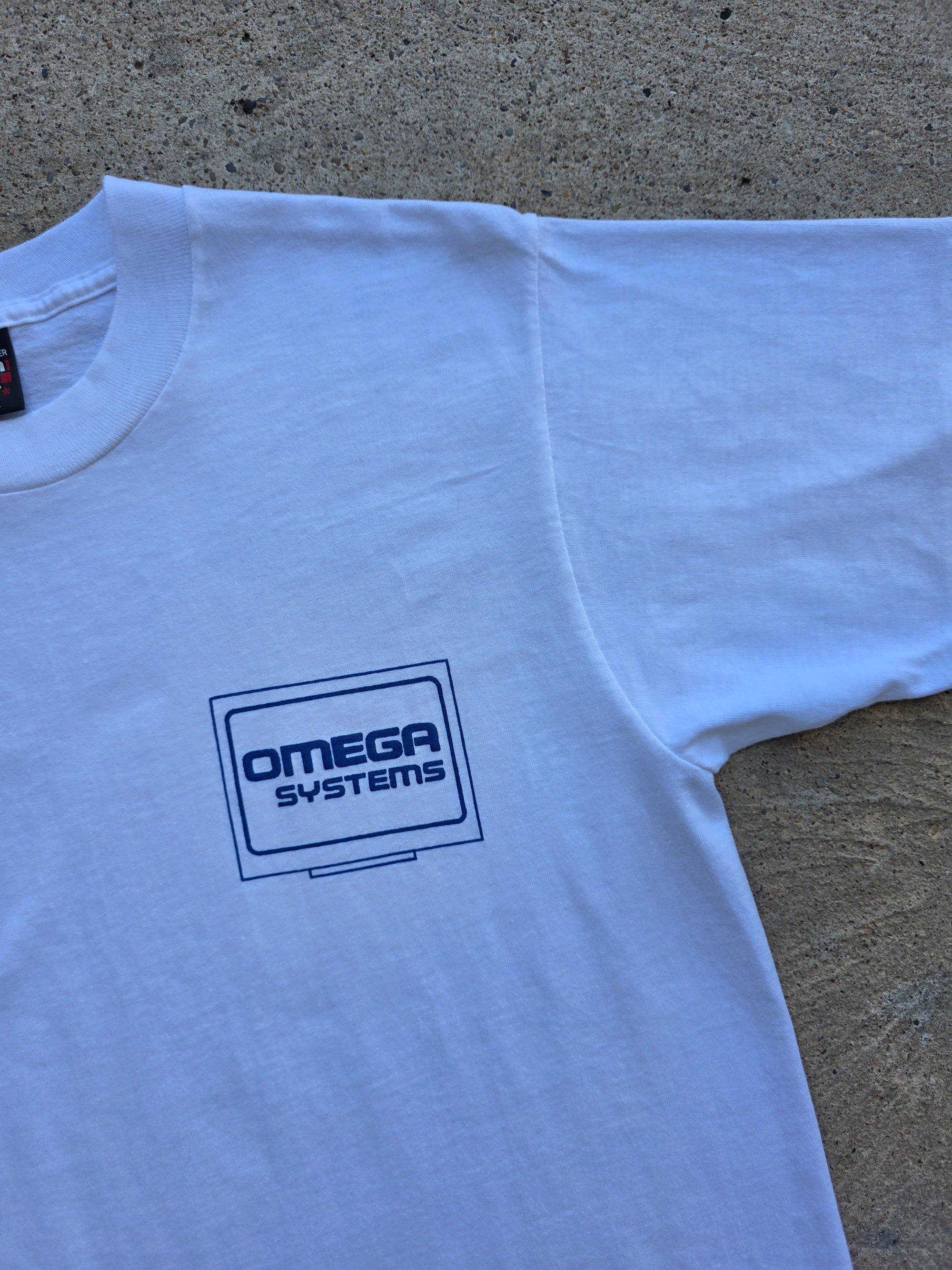 1990s Omega Systems Tech Shirt Medium