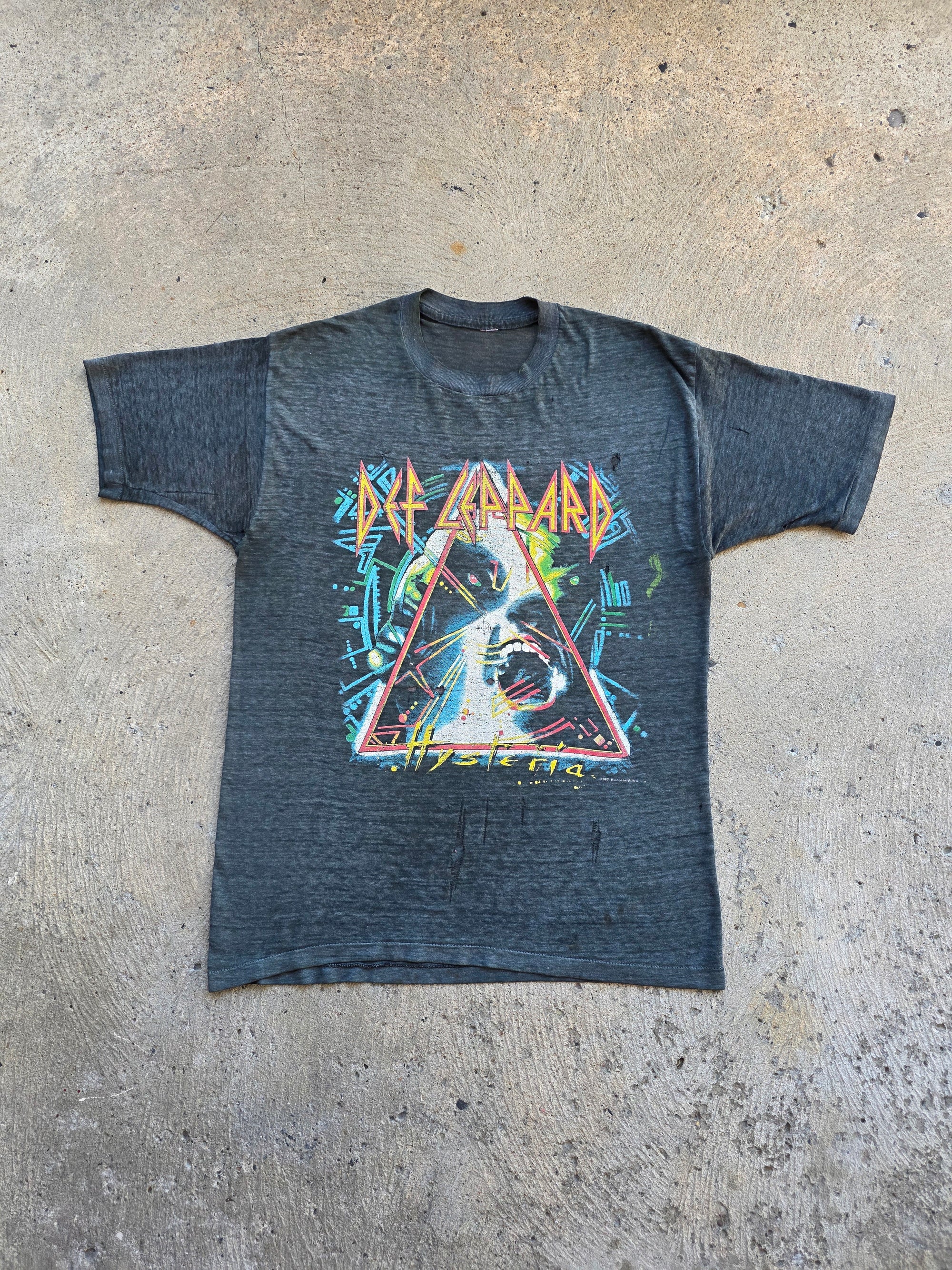1987 Def Leppard Hysteria Tour Shirt Large