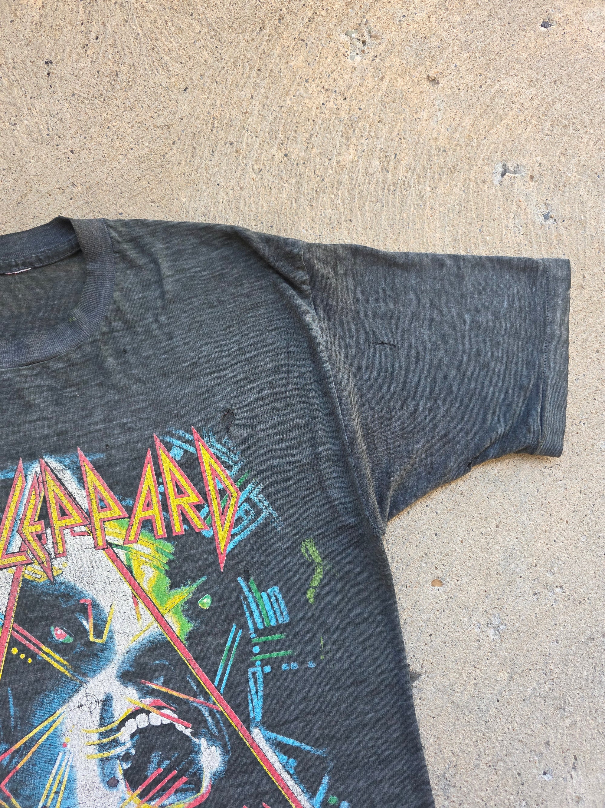 1987 Def Leppard Hysteria Tour Shirt Large