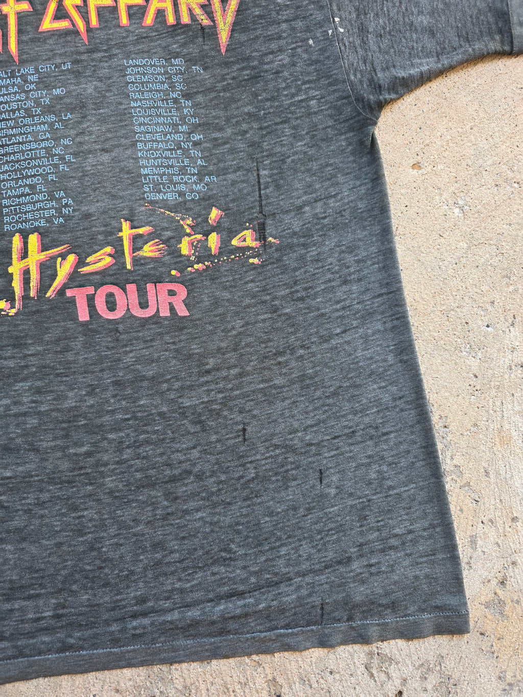 1987 Def Leppard Hysteria Tour Shirt Large