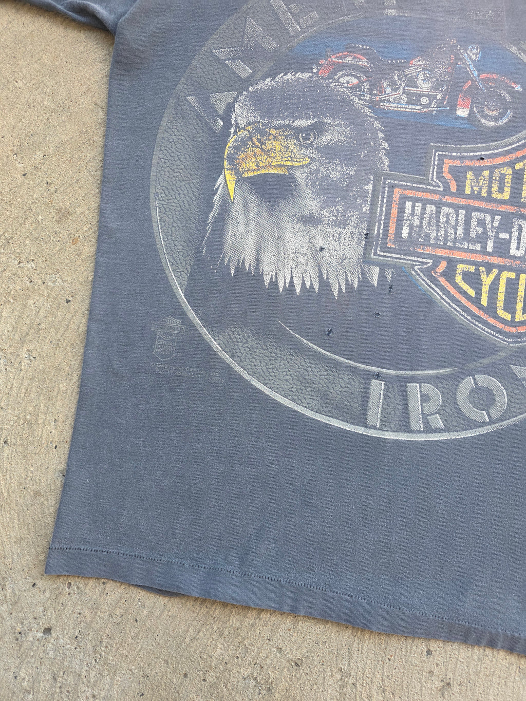 1980s Harley Davidson "American Iron" Shirt XL