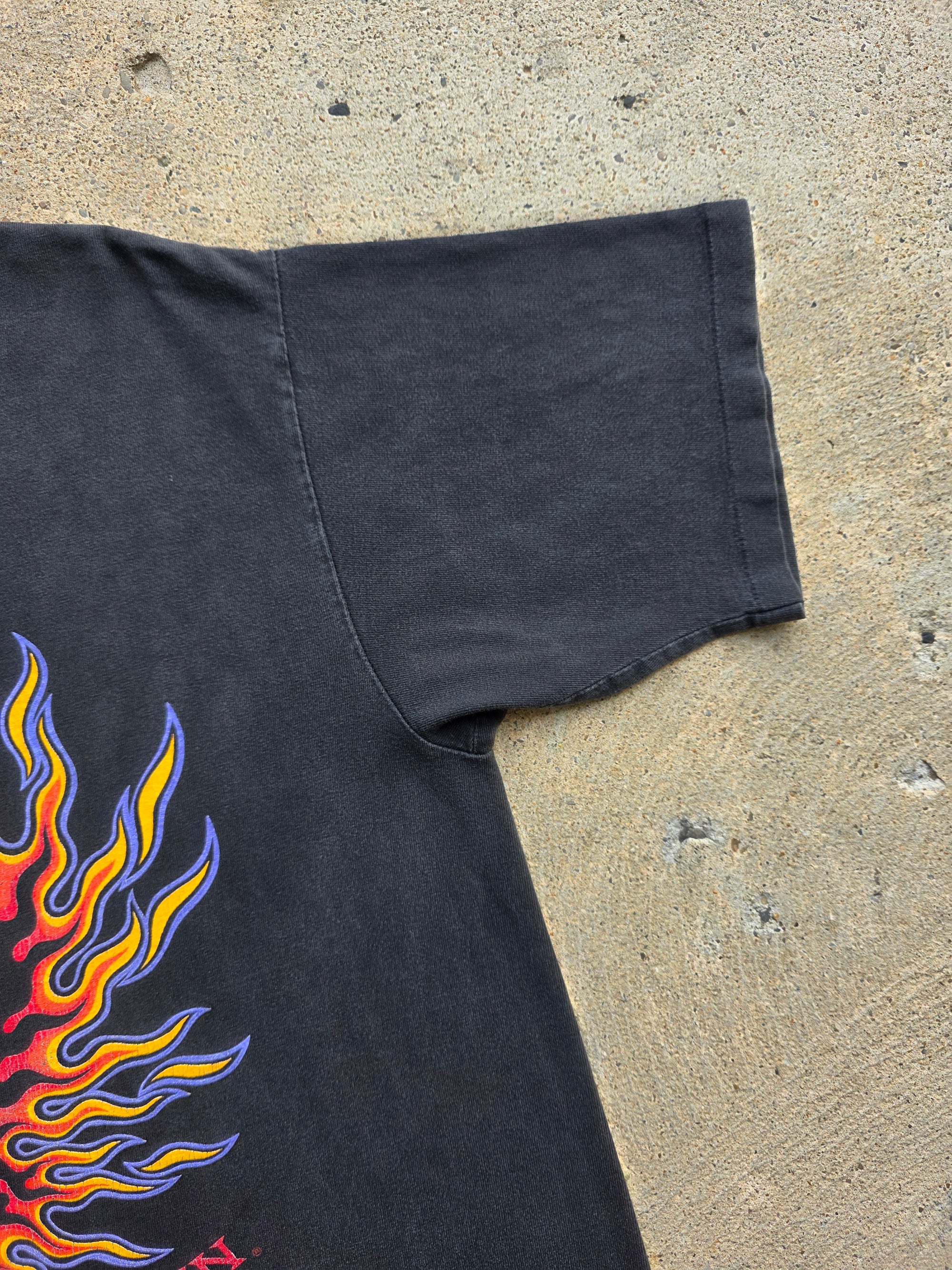 1994 Harley Flames McMahons Beaver Falls Pa Shirt Large