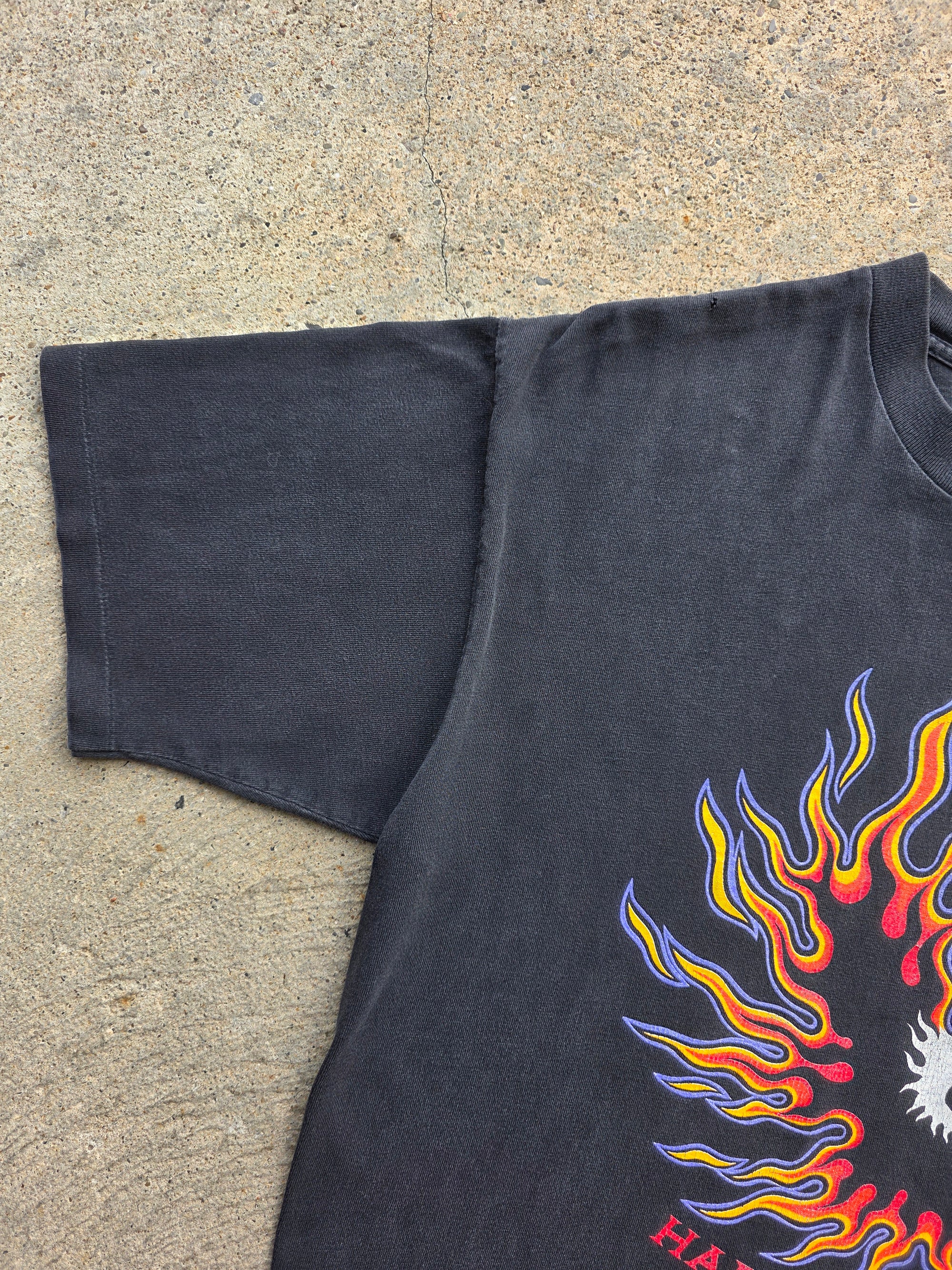 1994 Harley Flames McMahons Beaver Falls Pa Shirt Large