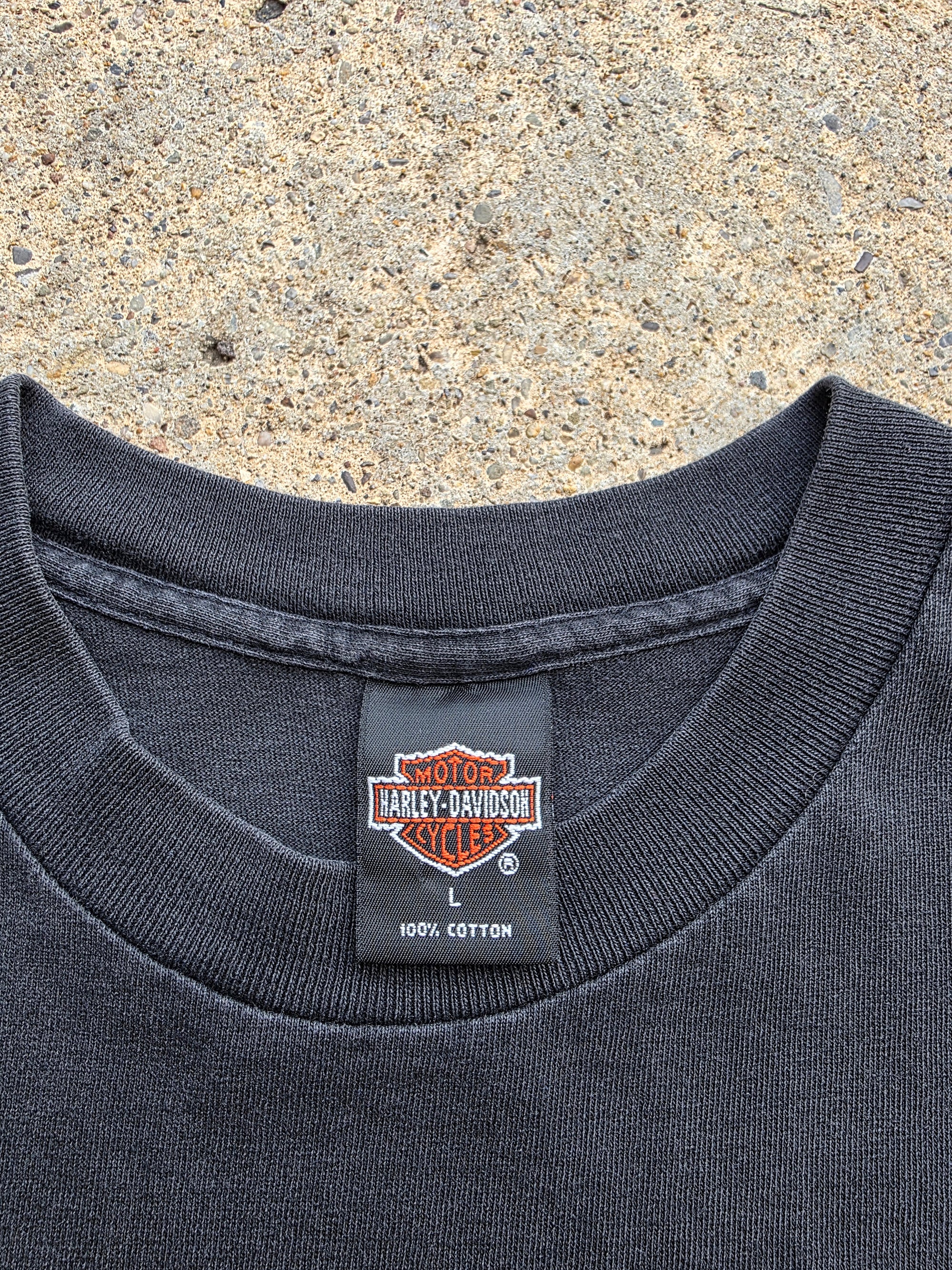 1994 Harley Flames McMahons Beaver Falls Pa Shirt Large