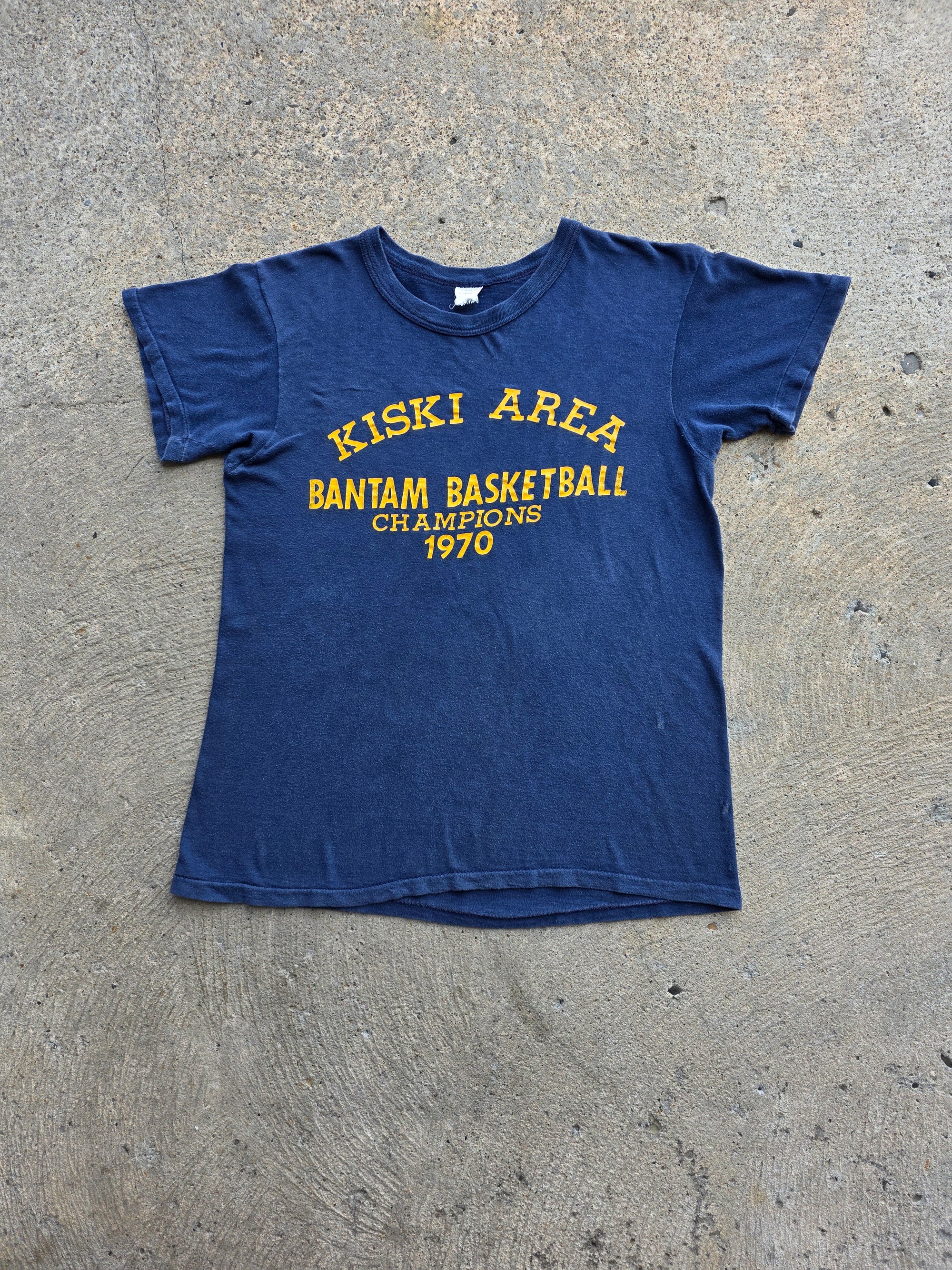 1970 Kiski Area Bantam Basketball Champions Shirt Large