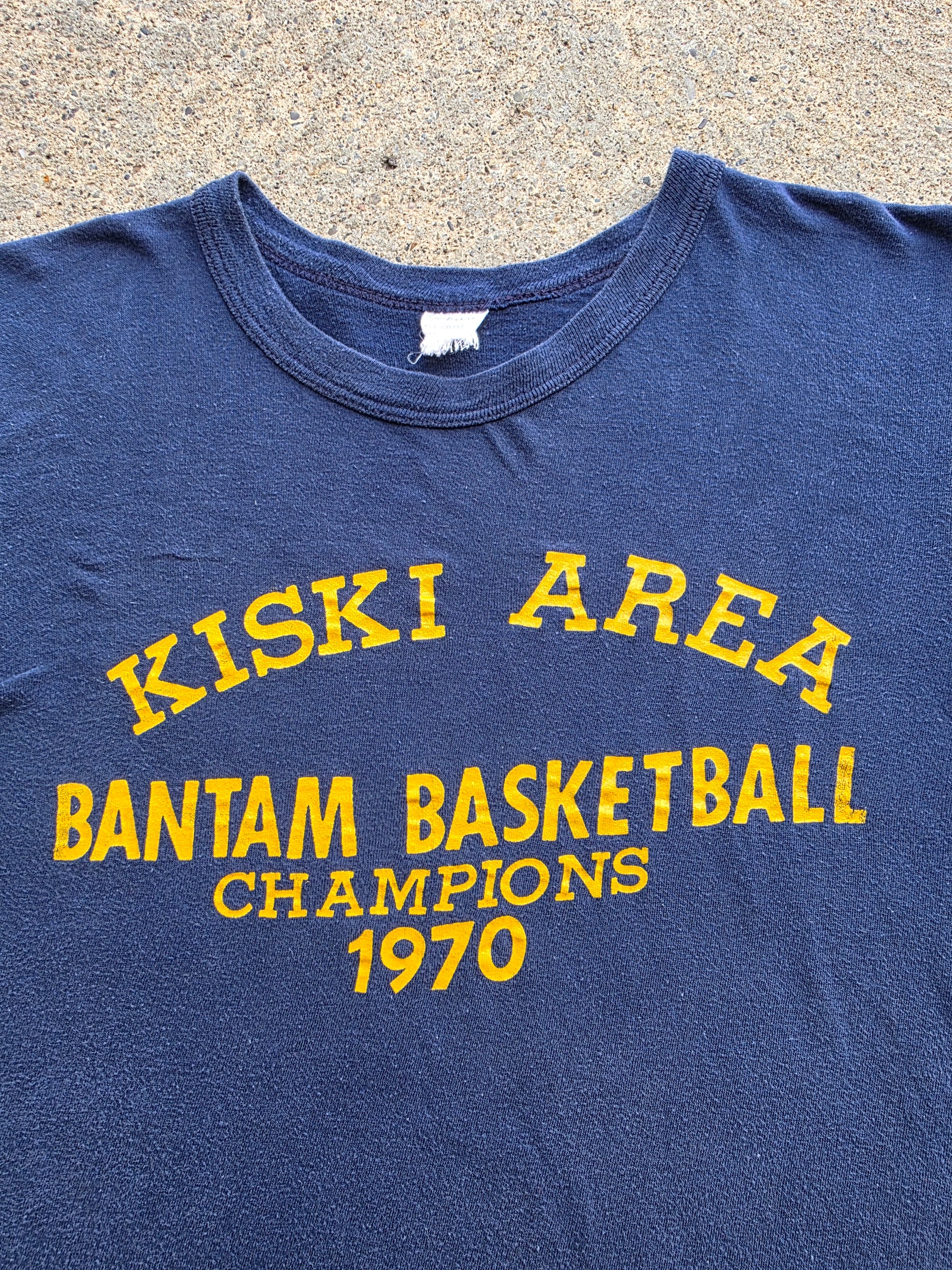 1970 Kiski Area Bantam Basketball Champions Shirt Large