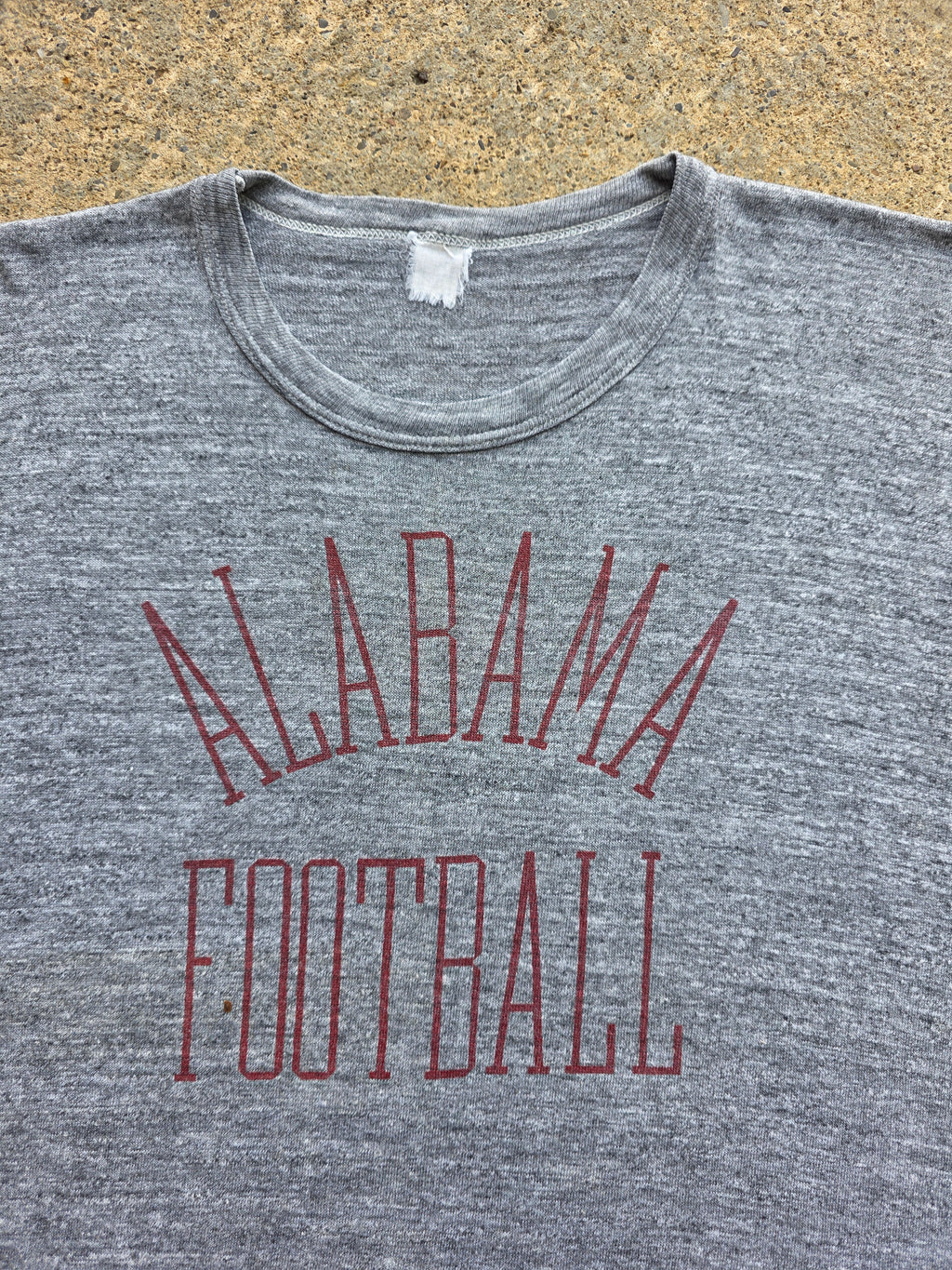 1960s 1970s Alabama Football Heather Gray Shirt Large