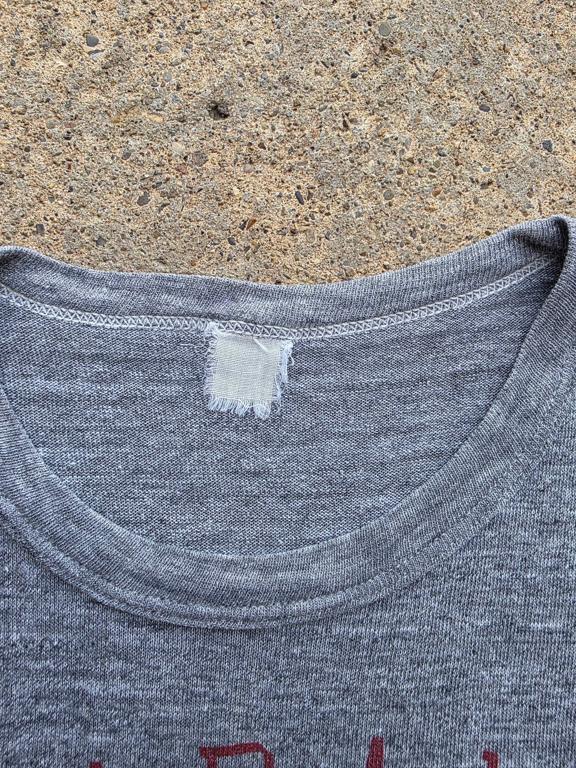 1960s 1970s Alabama Football Heather Gray Shirt Large