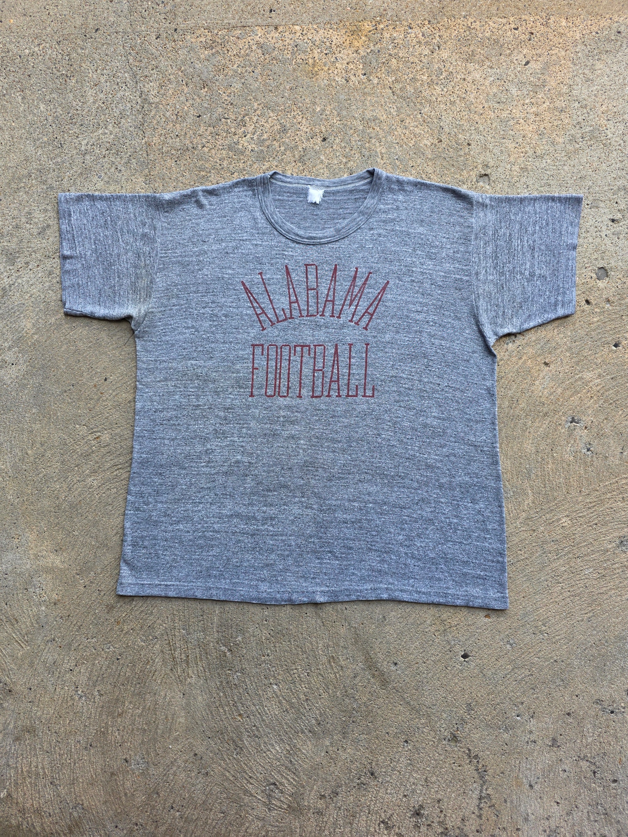 1960s 1970s Alabama Football Heather Gray Shirt Large