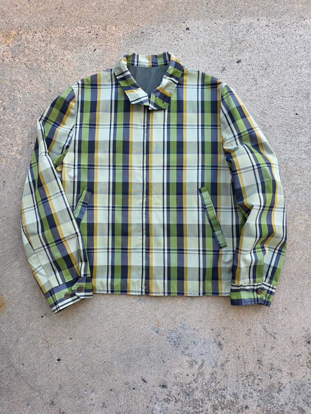 1960s Plaid Reversible Jacket