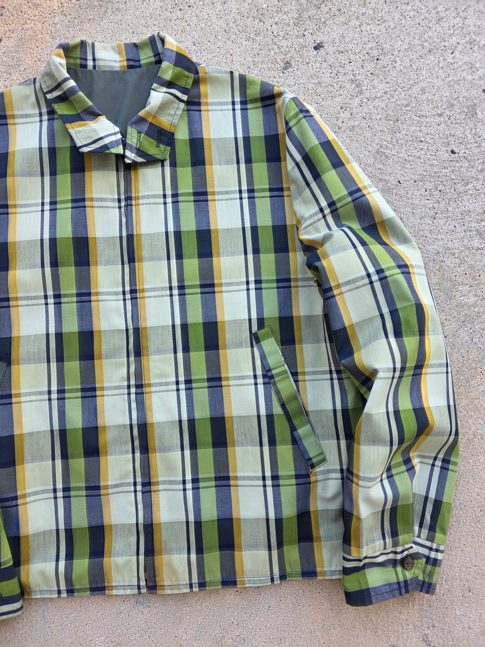 1960s Plaid Reversible Jacket