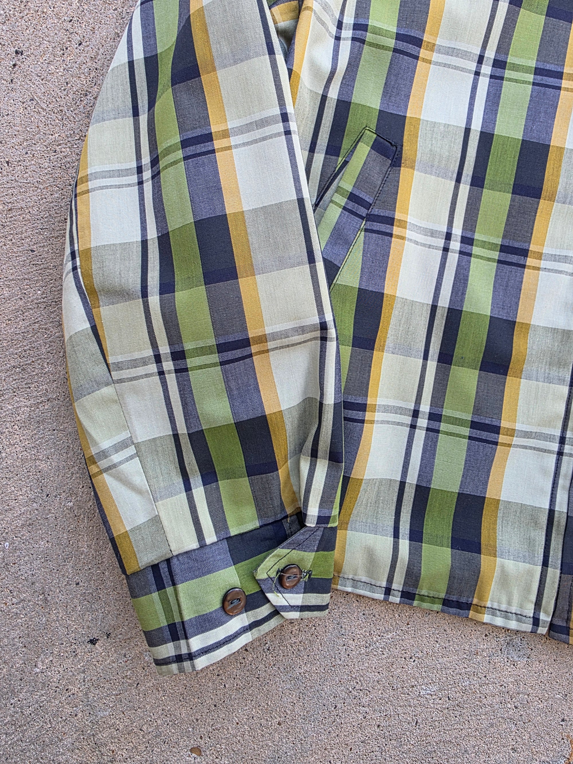 1960s Plaid Reversible Jacket