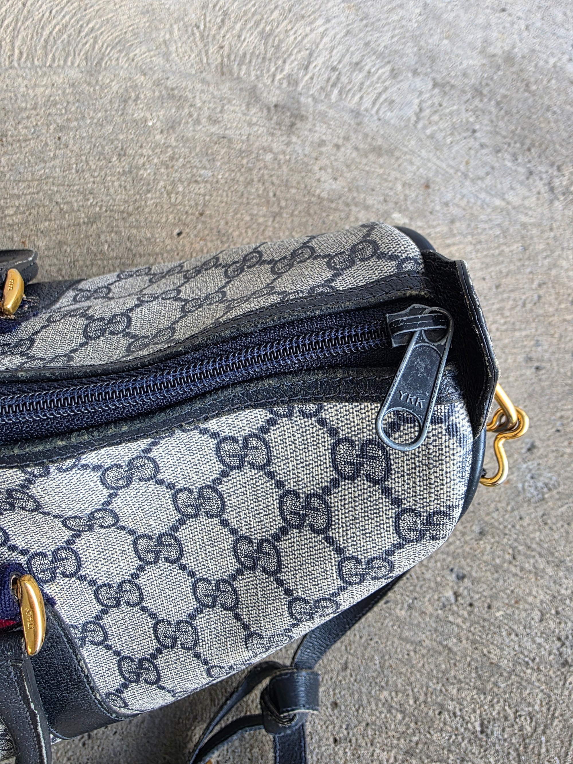 1970s Gucci Navy Bag