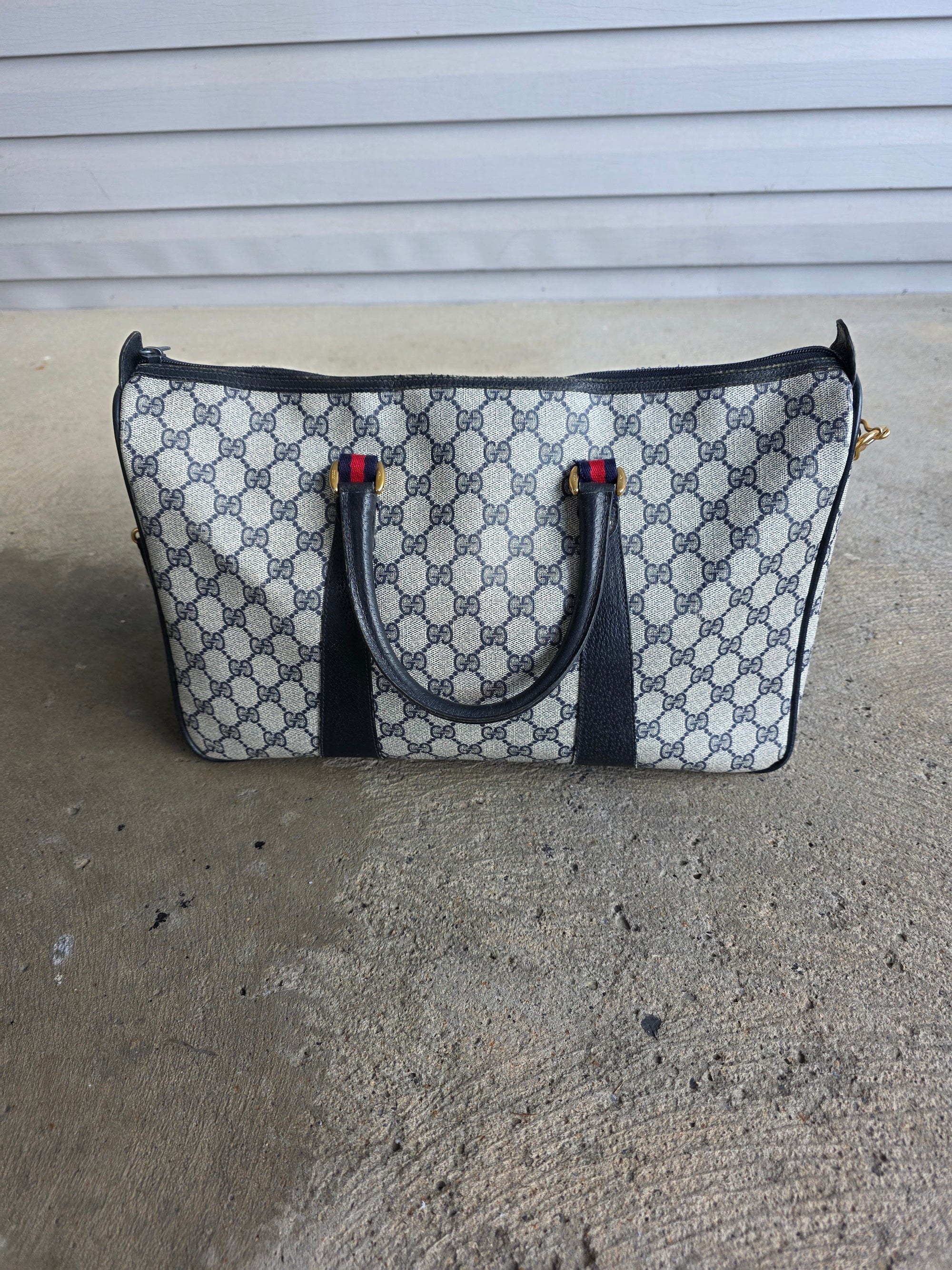 1970s Gucci Navy Bag