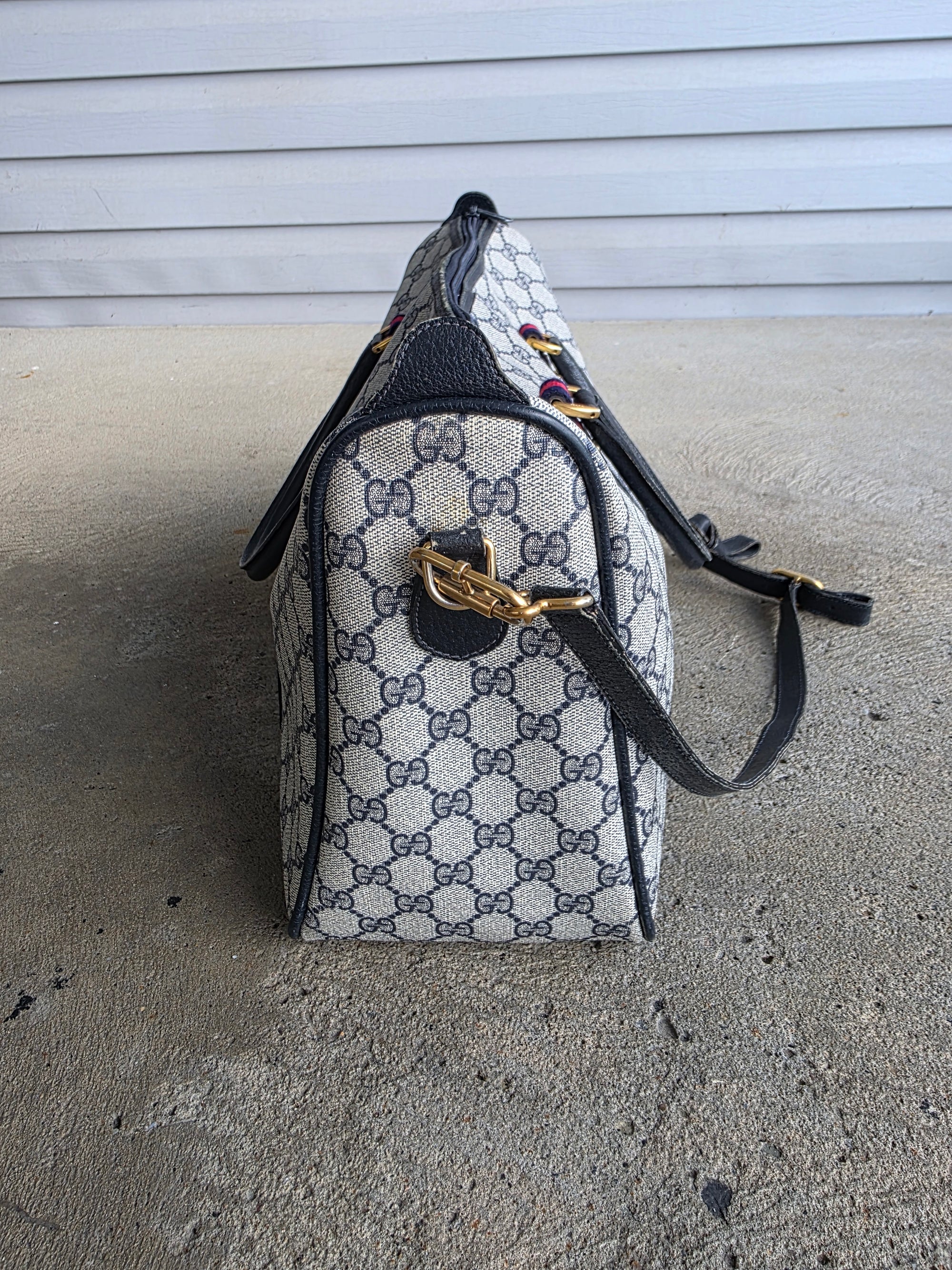 1970s Gucci Navy Bag