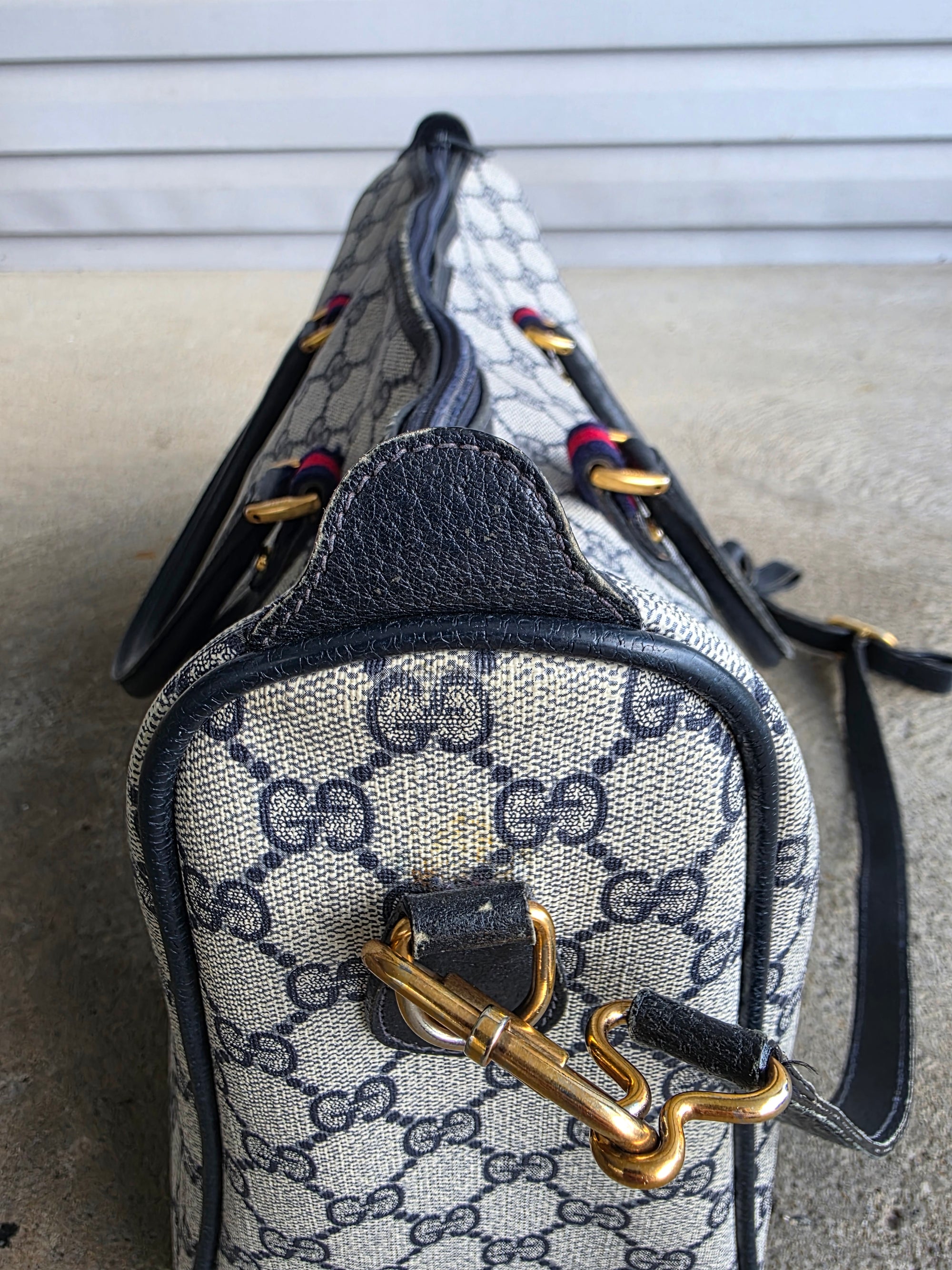 1970s Gucci Navy Bag