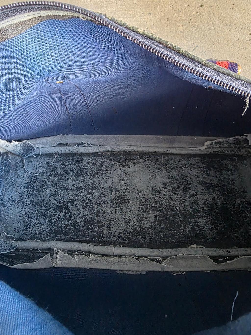 1970s Gucci Navy Bag