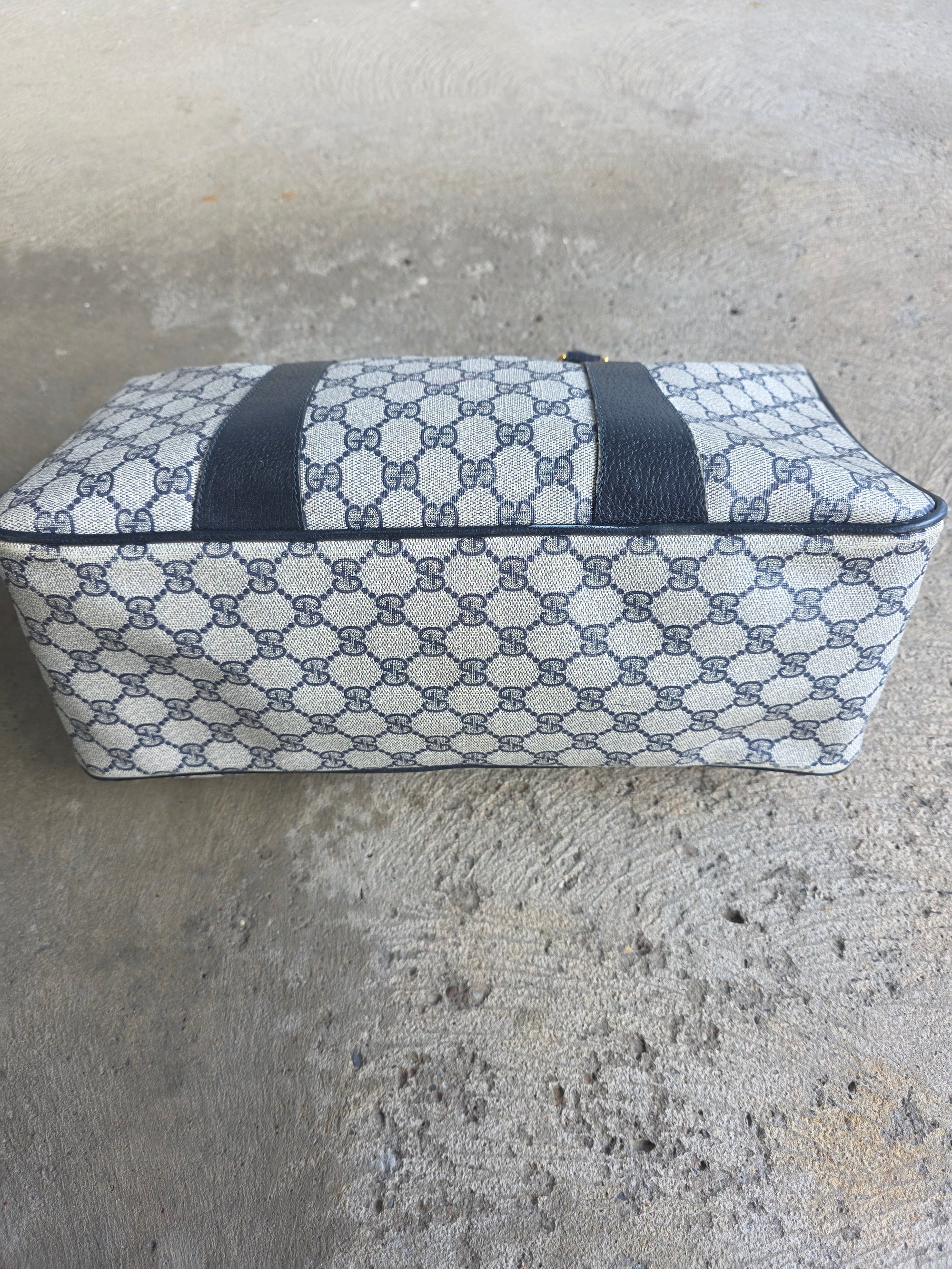 1970s Gucci Navy Bag
