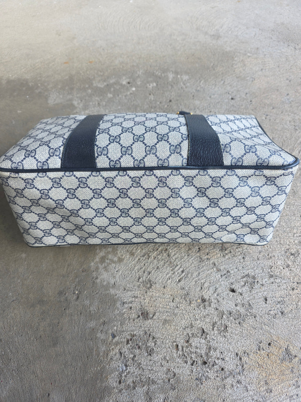 1970s Gucci Navy Bag