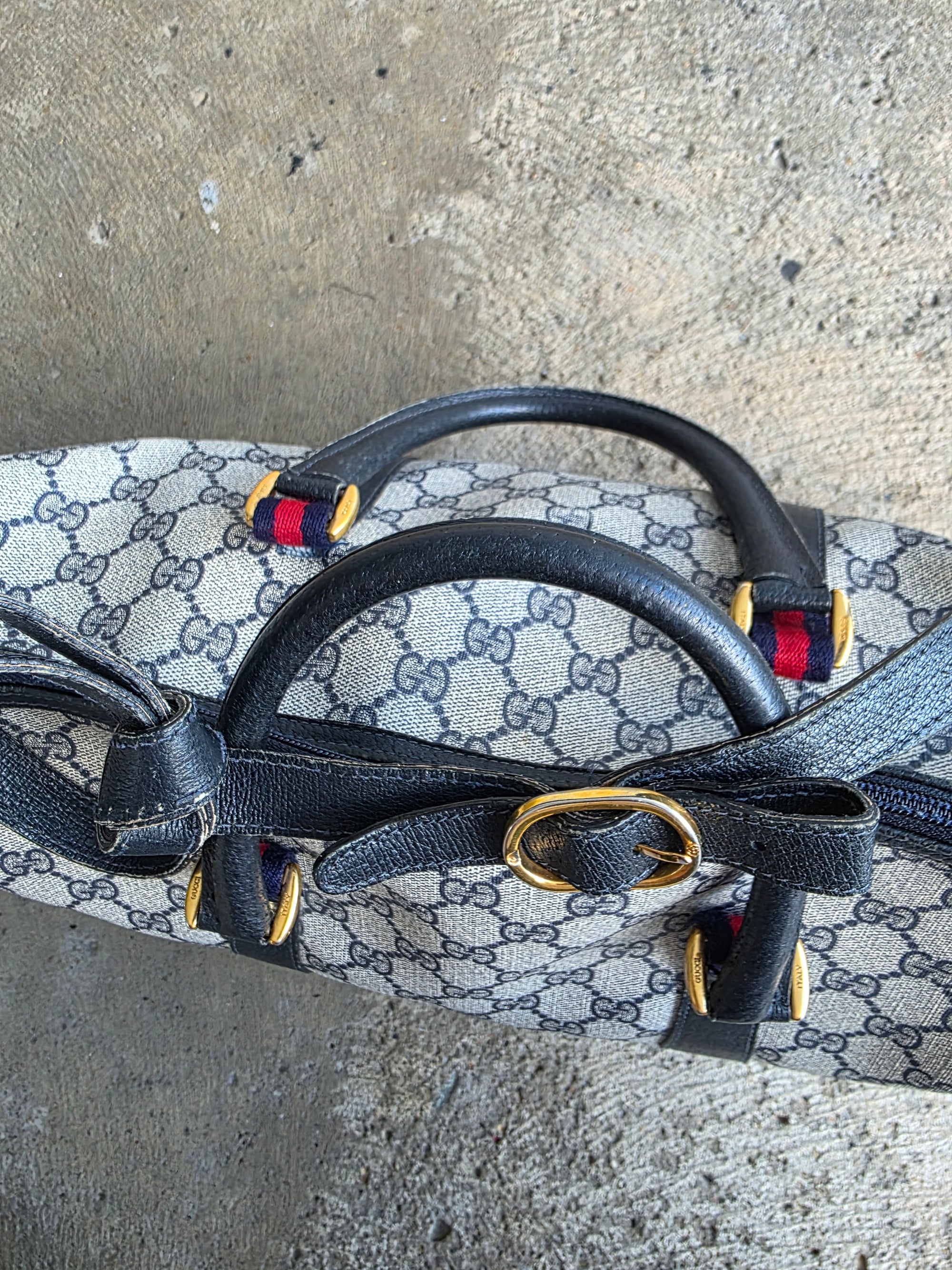 1970s Gucci Navy Bag