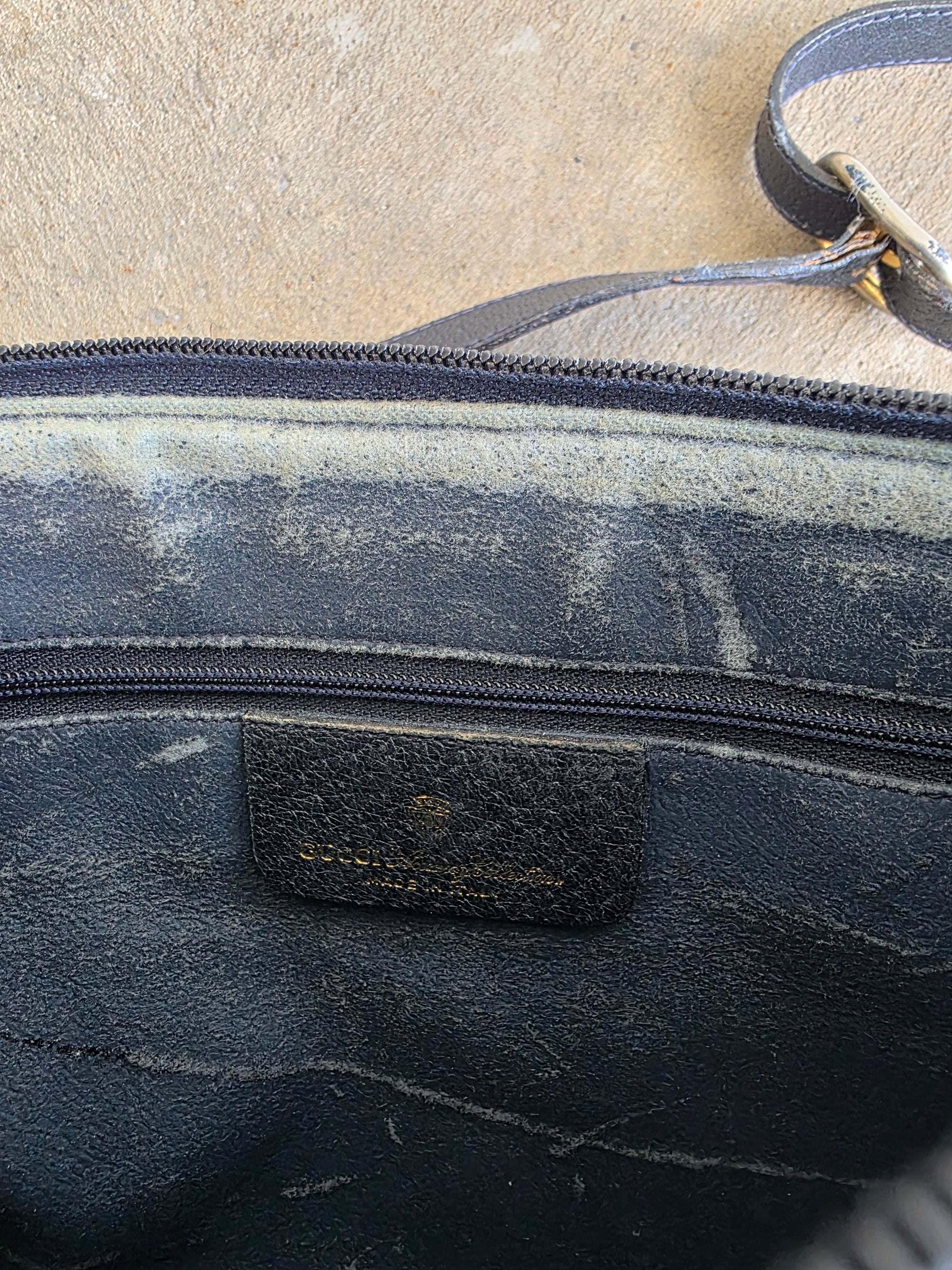 1970s Gucci Navy Handbag