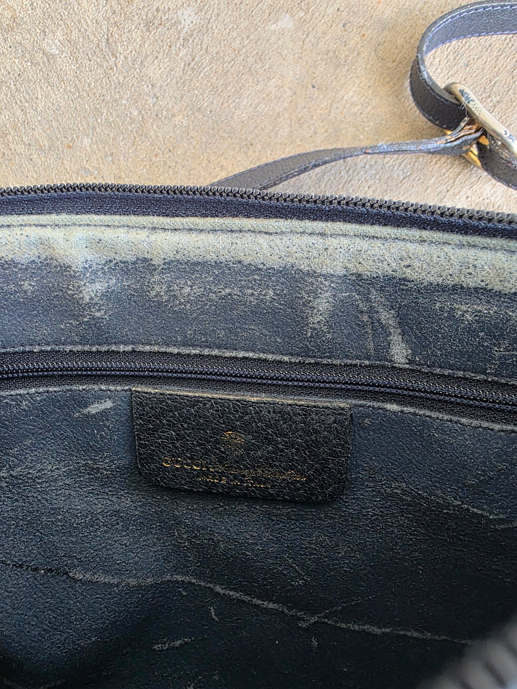 1970s Gucci Navy Handbag