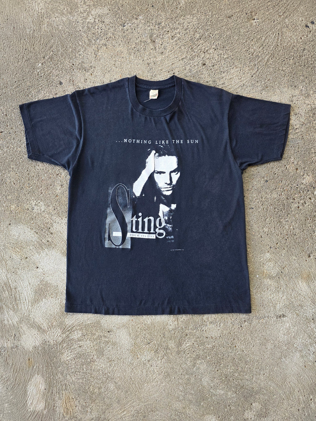 1980s Sting Concert Shirt XL