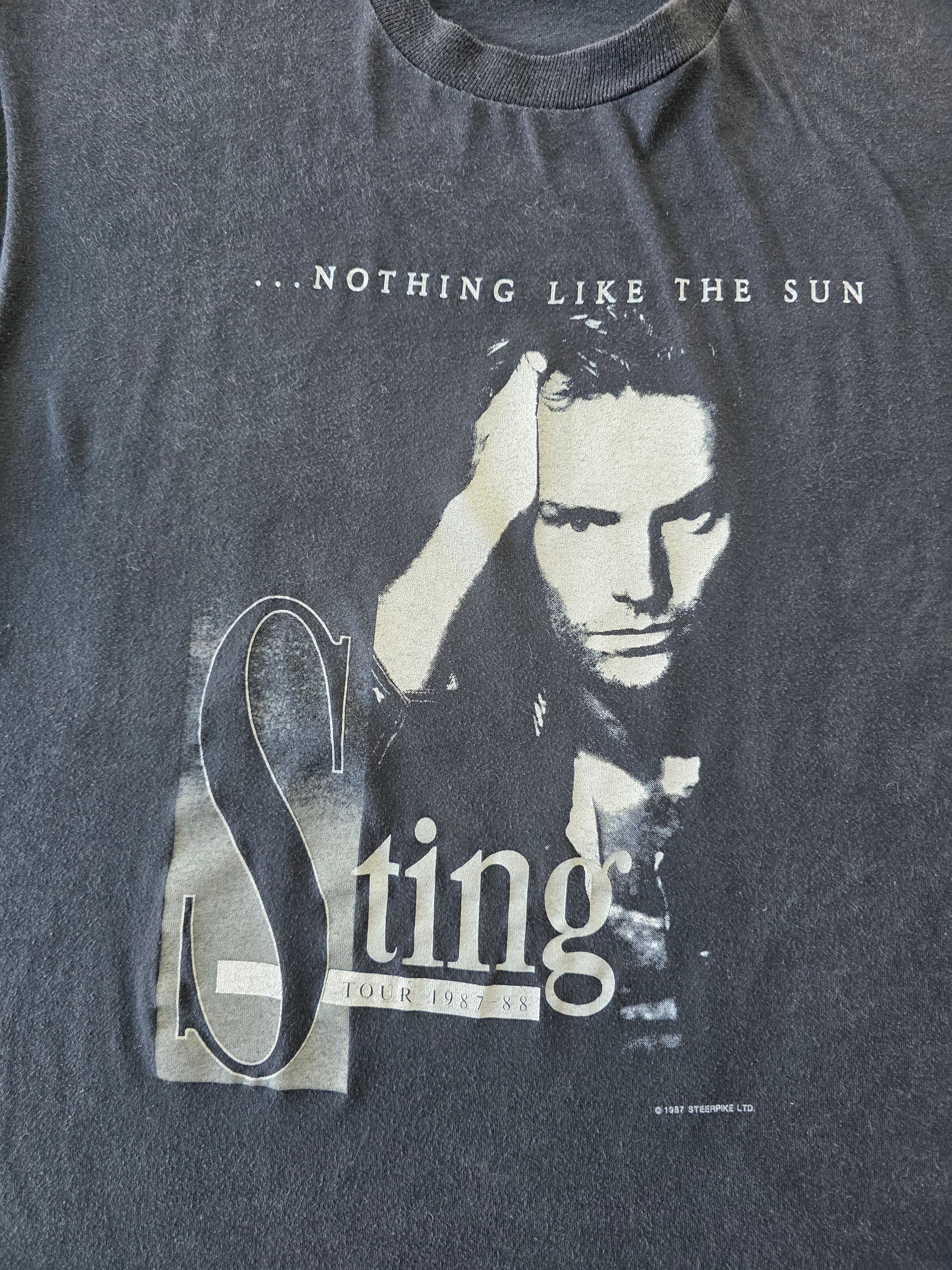 1980s Sting Concert Shirt XL