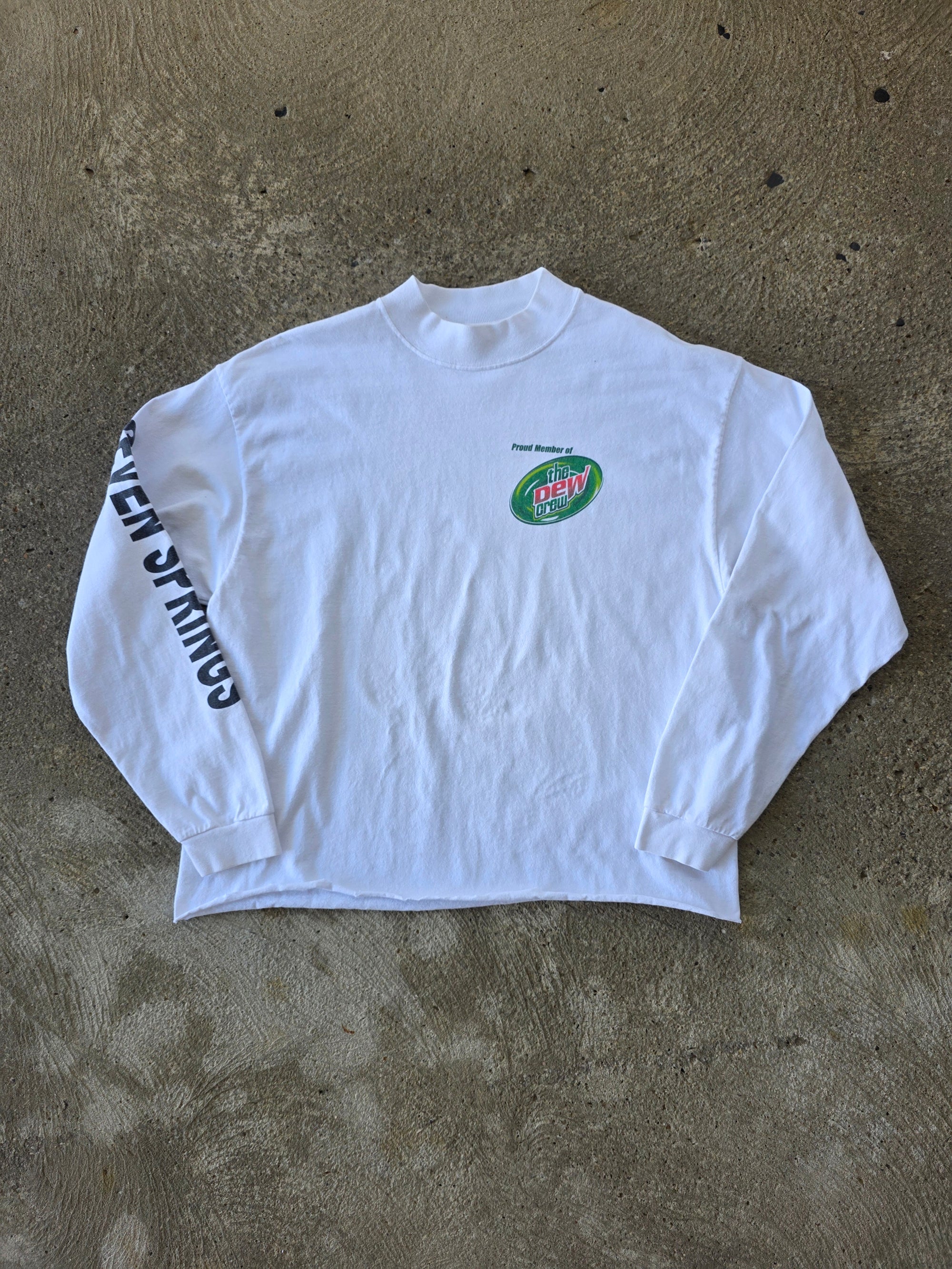 1990s Mountain Dew "The Dew Crew" Shirt Large Cropped