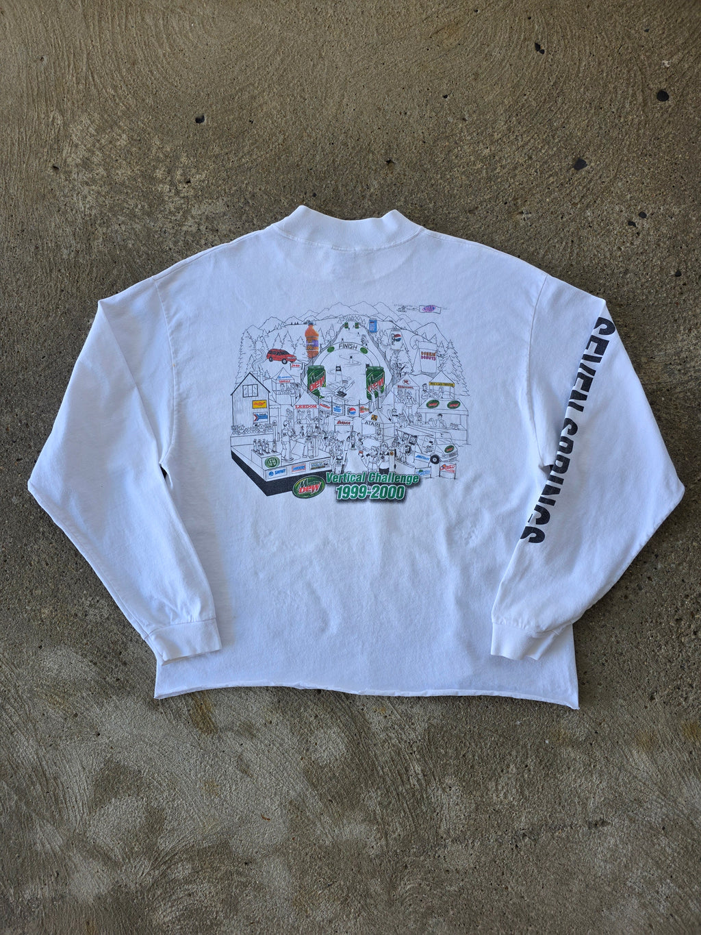 1990s Mountain Dew "The Dew Crew" Shirt Large Cropped