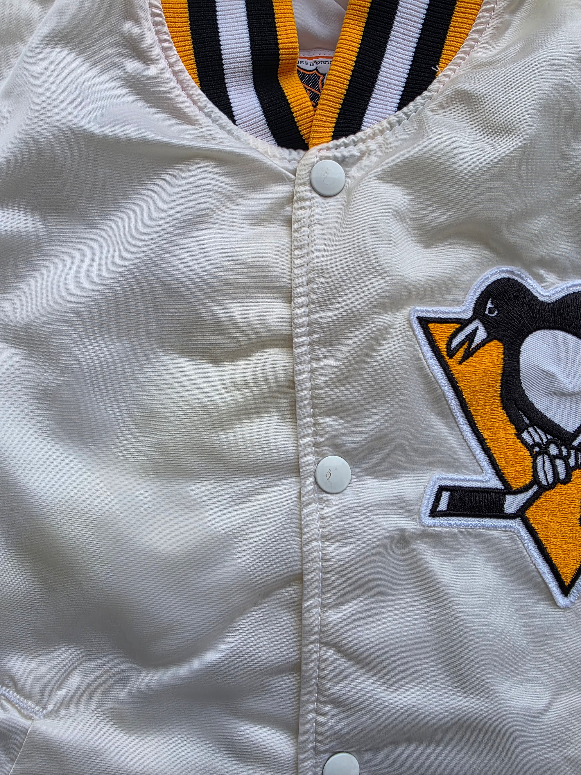 1990s Pittsburgh Penguins Satin Jacket Medium