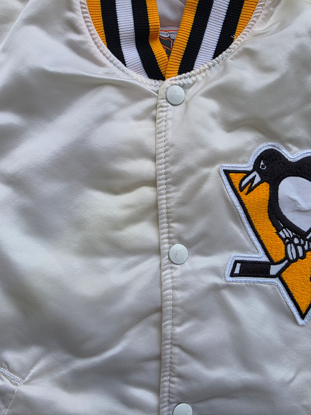 1990s Pittsburgh Penguins Satin Jacket Medium