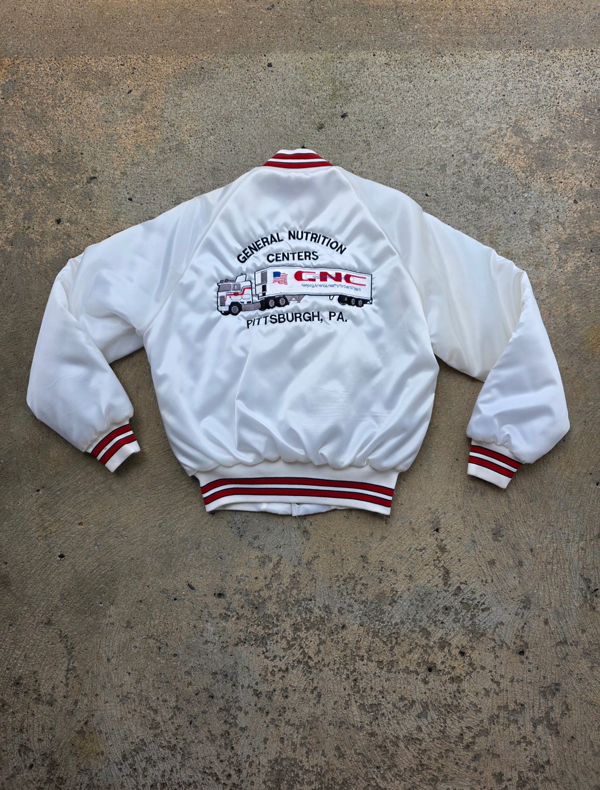 1980s G.N.C Satin Jacket Deadstock Medium