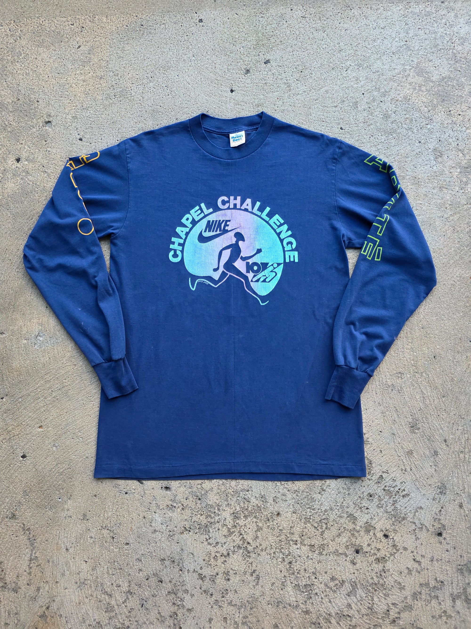 1990s Nike Marathon Longsleeve Shirt Large