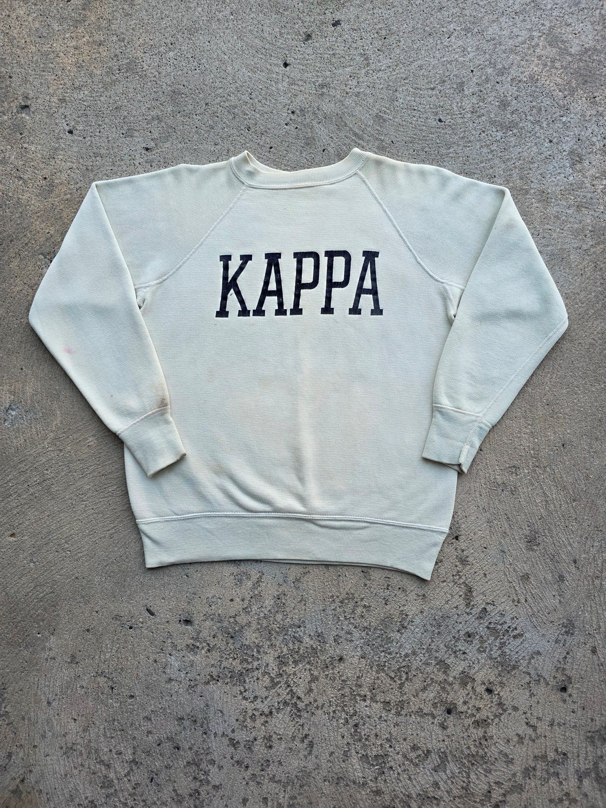 1960s Kappa Flock Sweatshirt Large