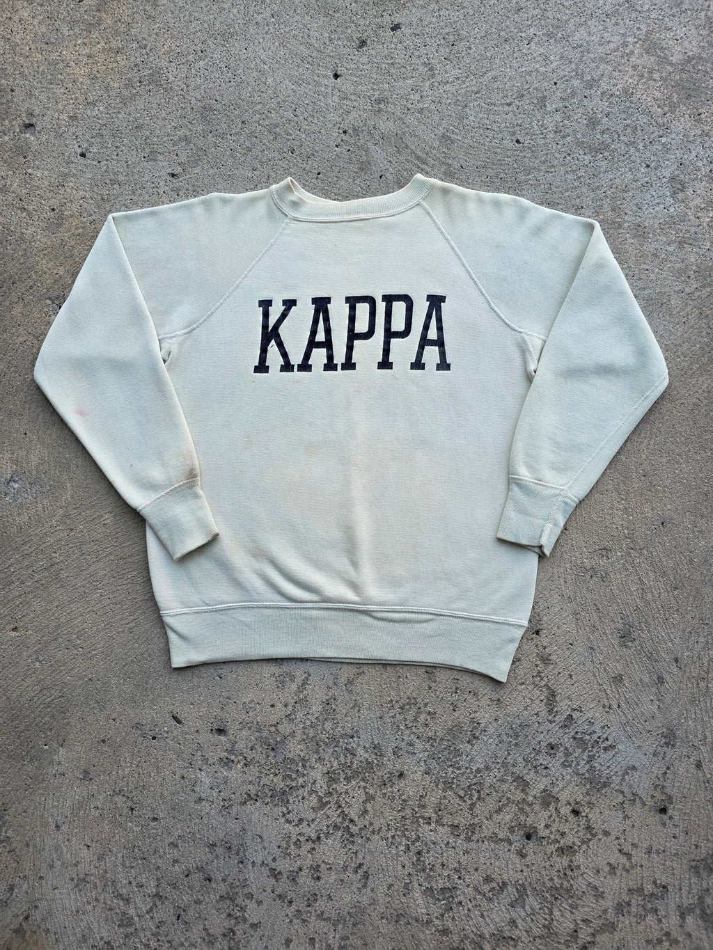 1960s Kappa Flock Sweatshirt Large