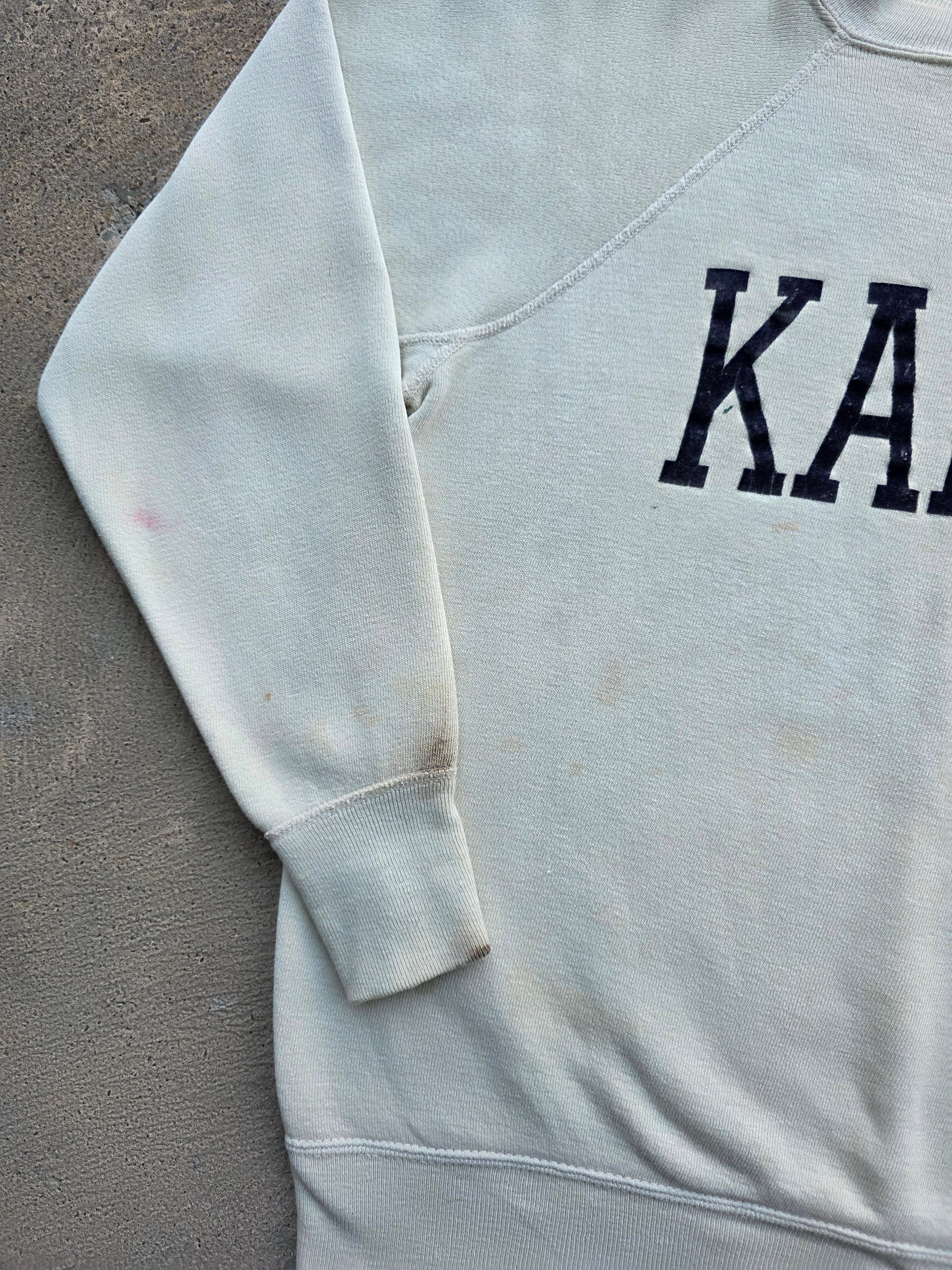 1960s Kappa Flock Sweatshirt Large