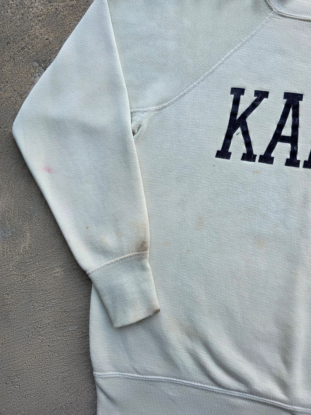 1960s Kappa Flock Sweatshirt Large