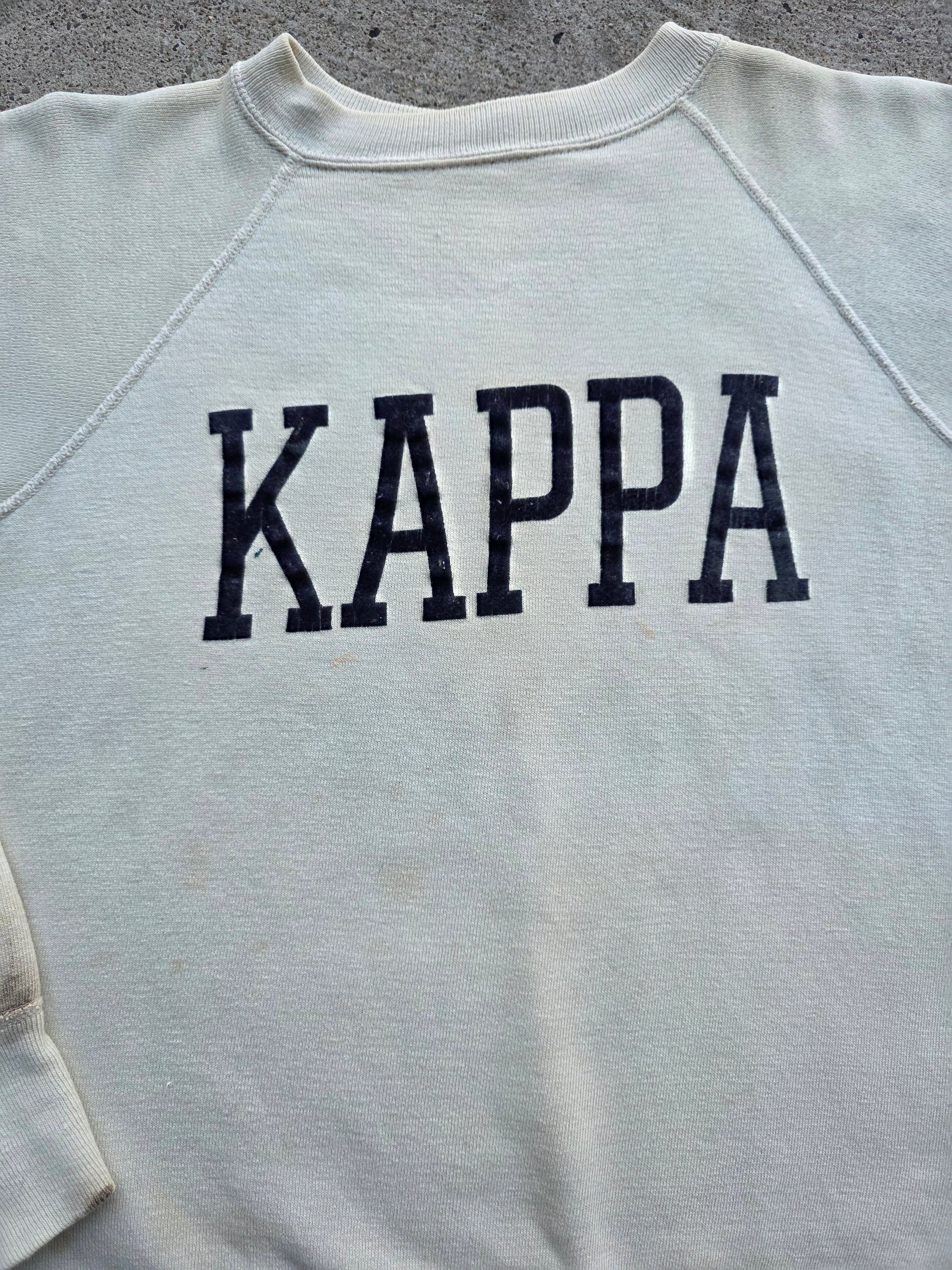 1960s Kappa Flock Sweatshirt Large