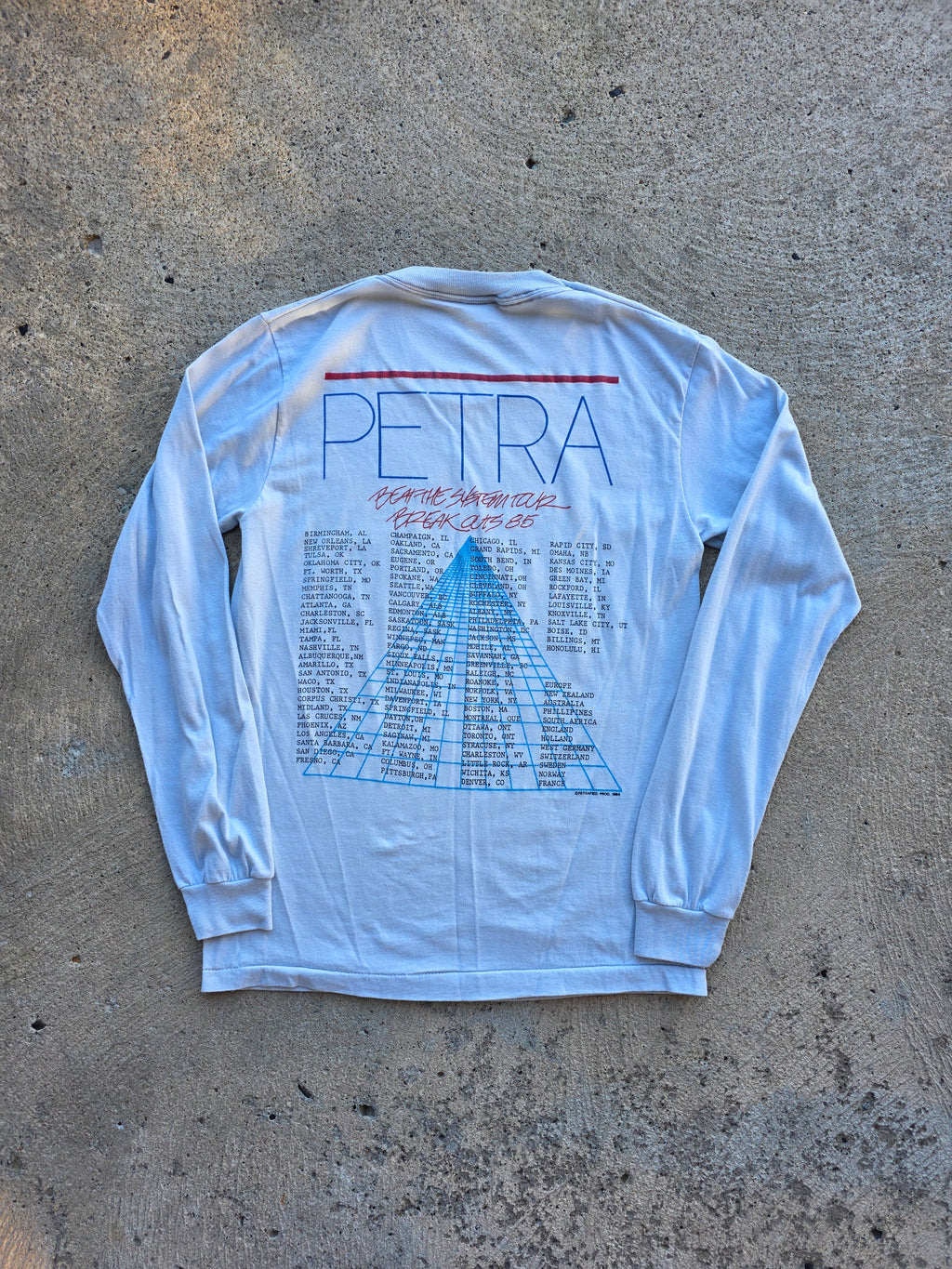 1980s Petra Tour Longsleeve Shirt Medium