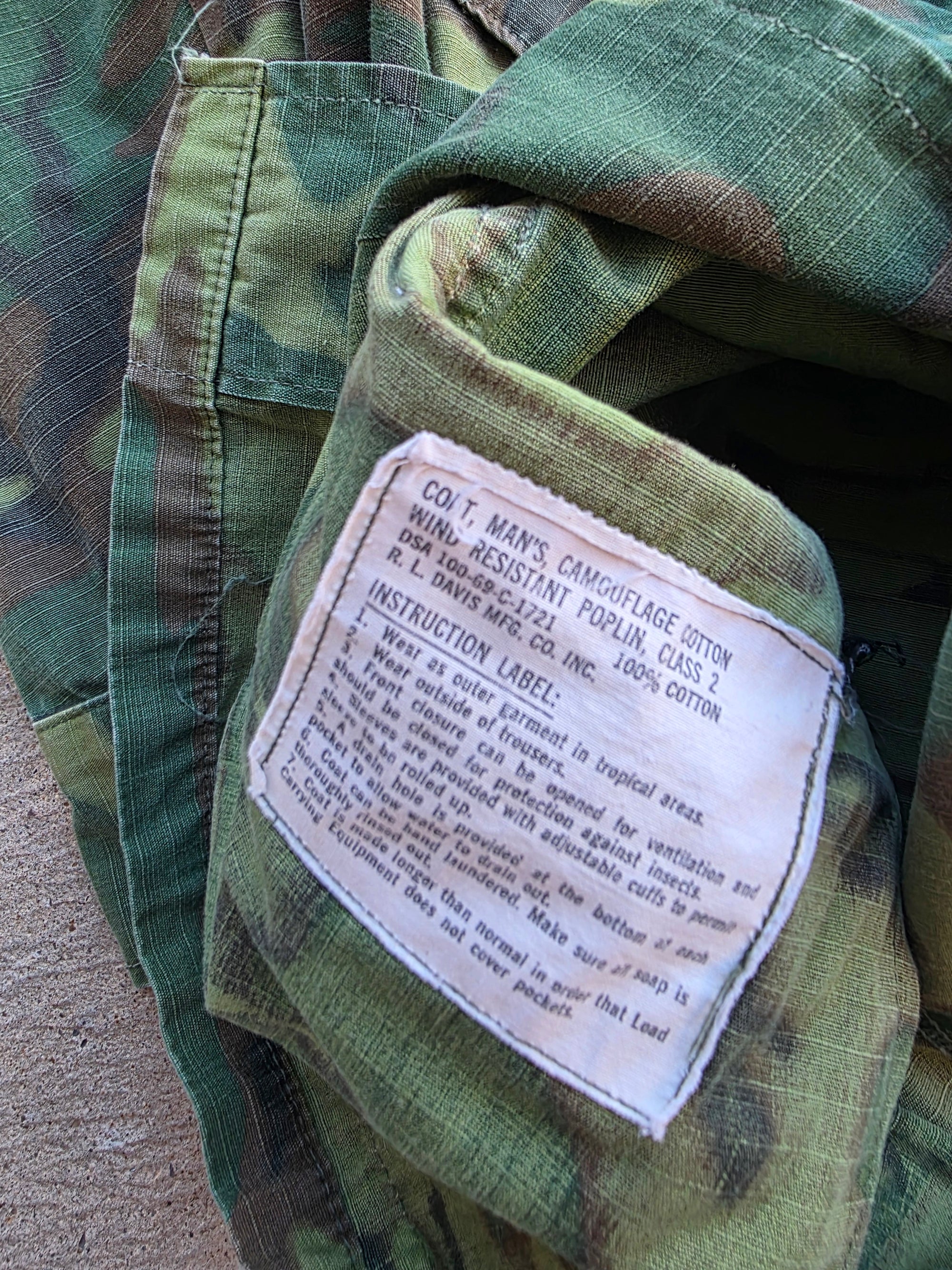 1970s Camo Slant Pocket Medium Shirt