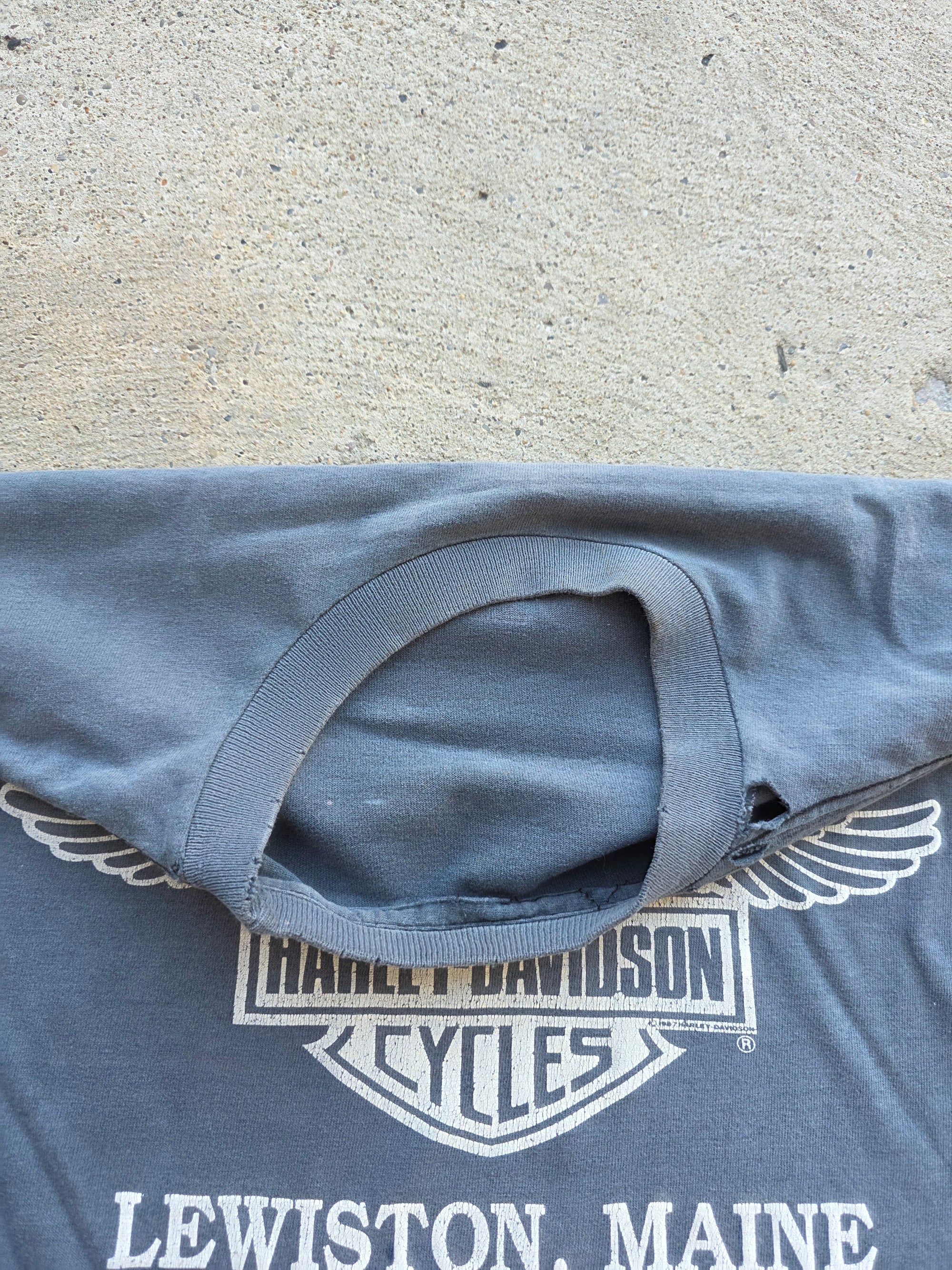1990s Harley Eagle Flames Shirt Large