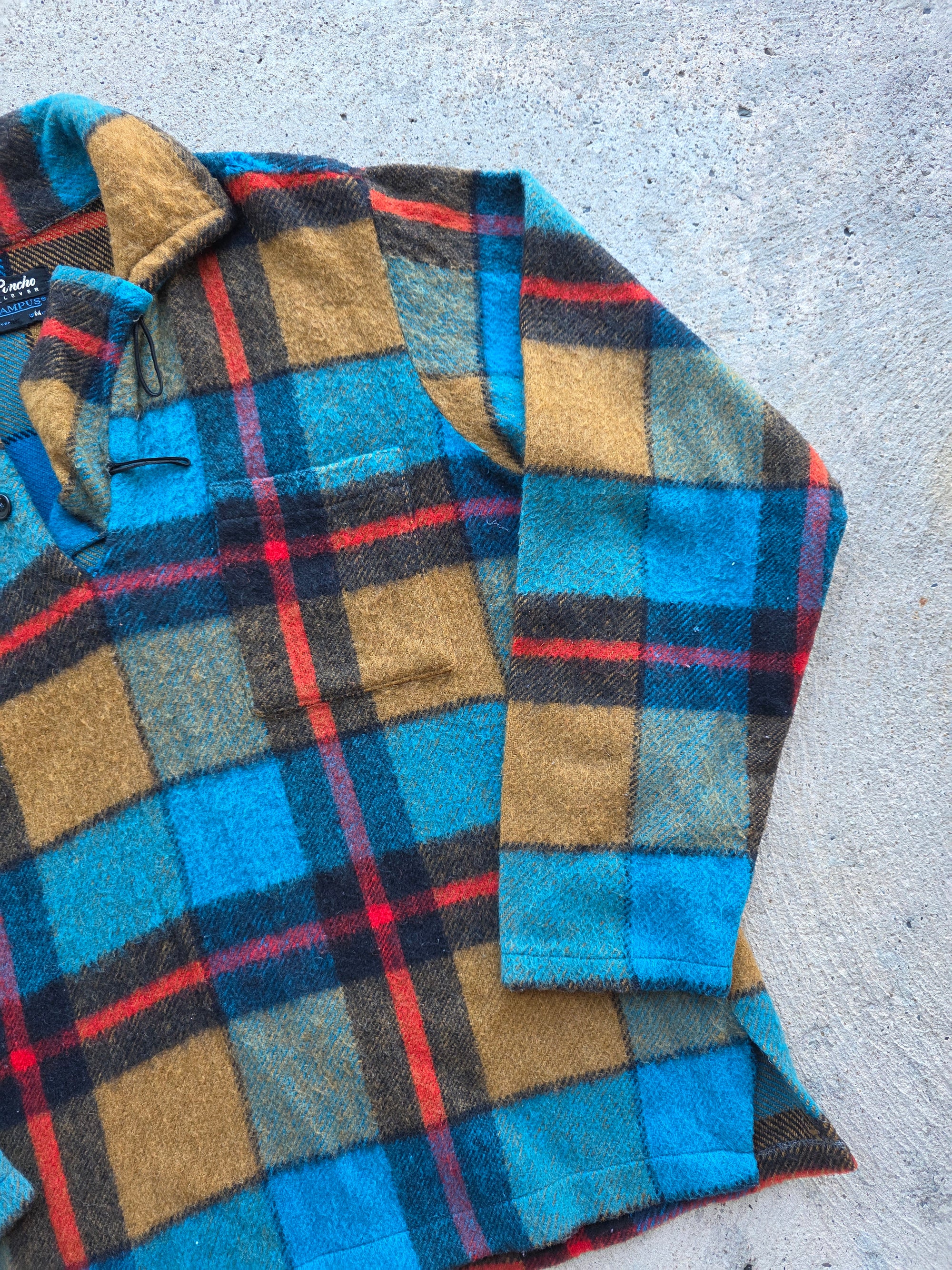 1960s Poncho By Campus Pullover Medium