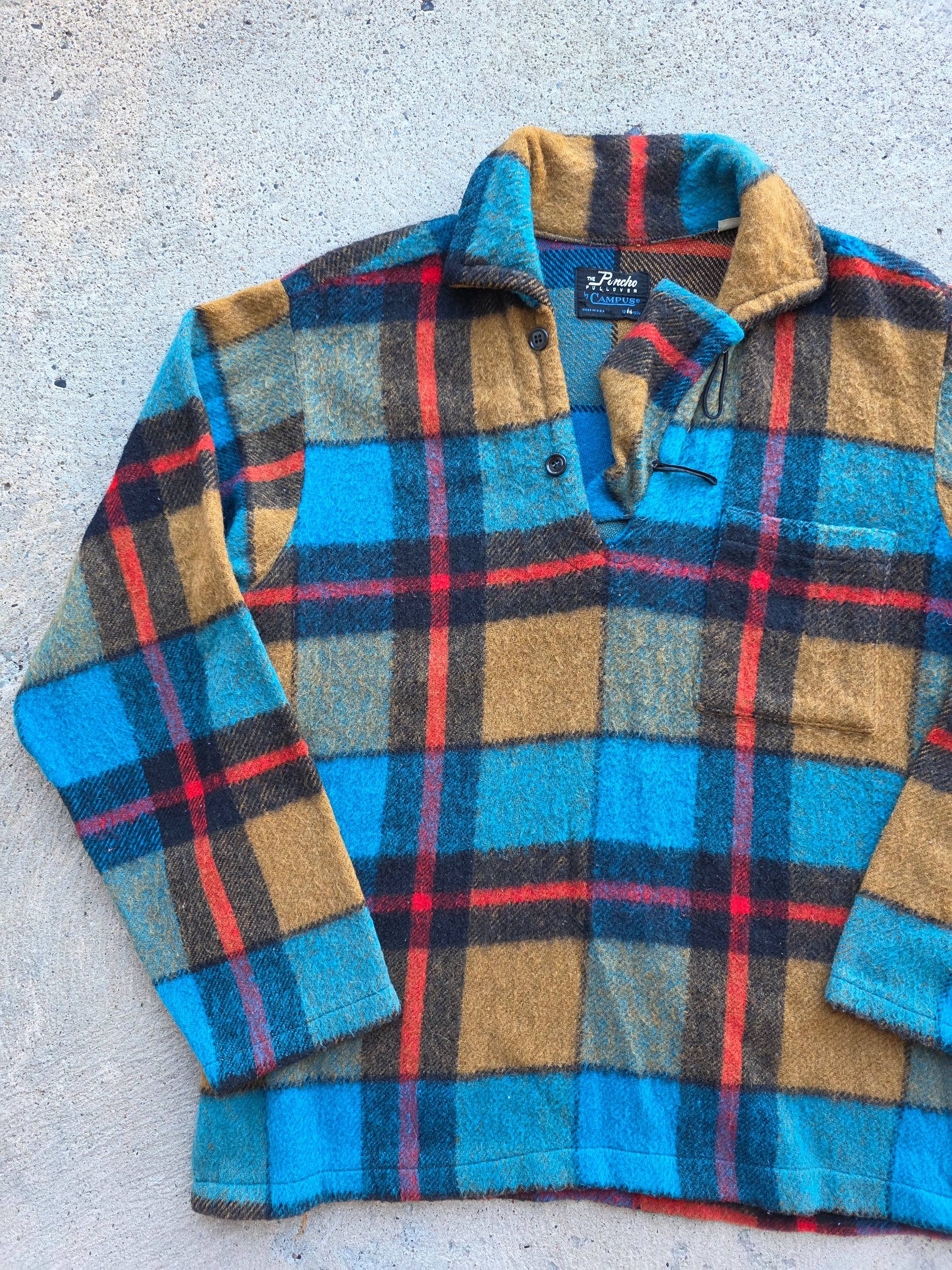 1960s Poncho By Campus Pullover Medium