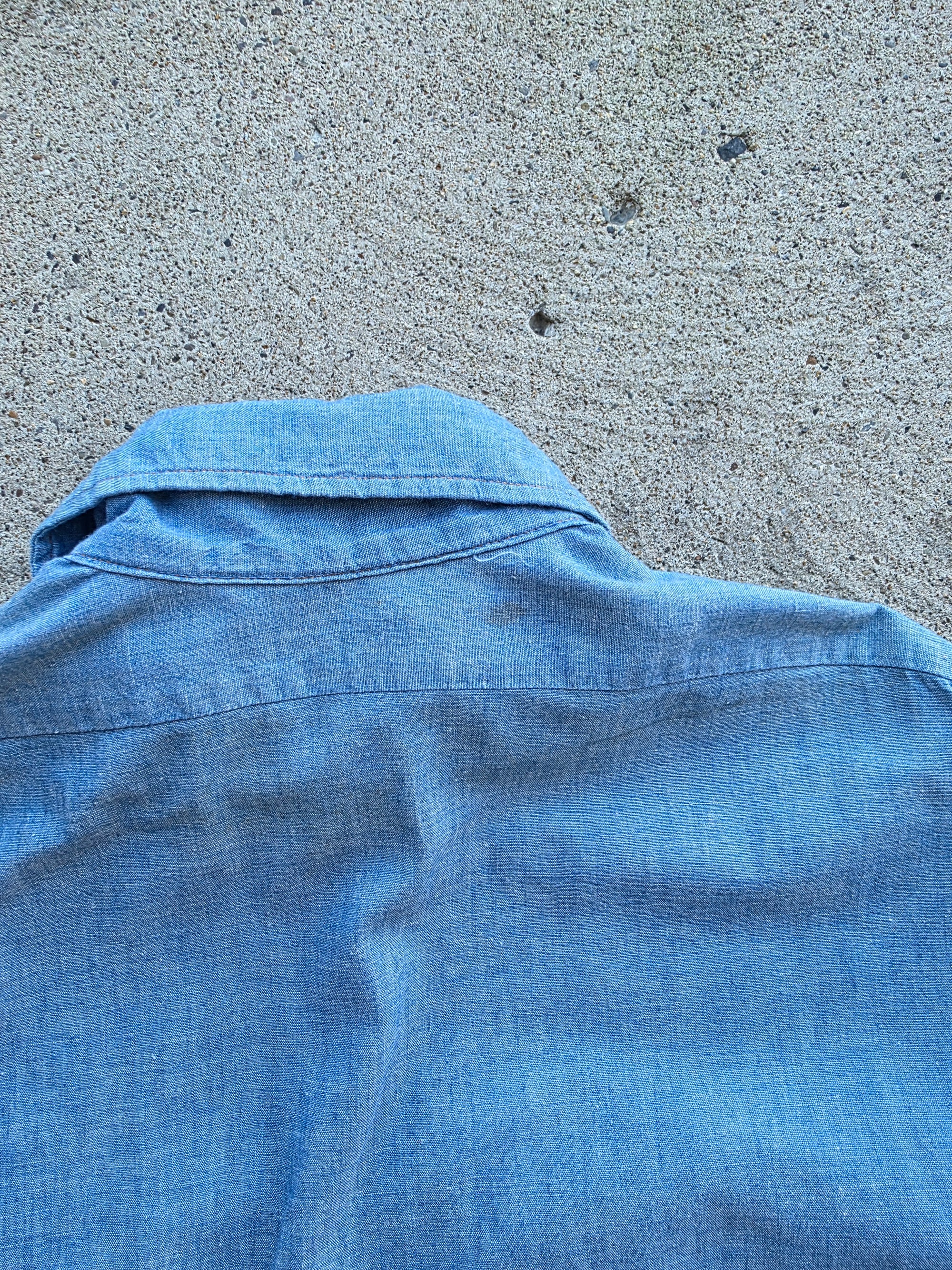 1970s Levis Chambray Shirt Large
