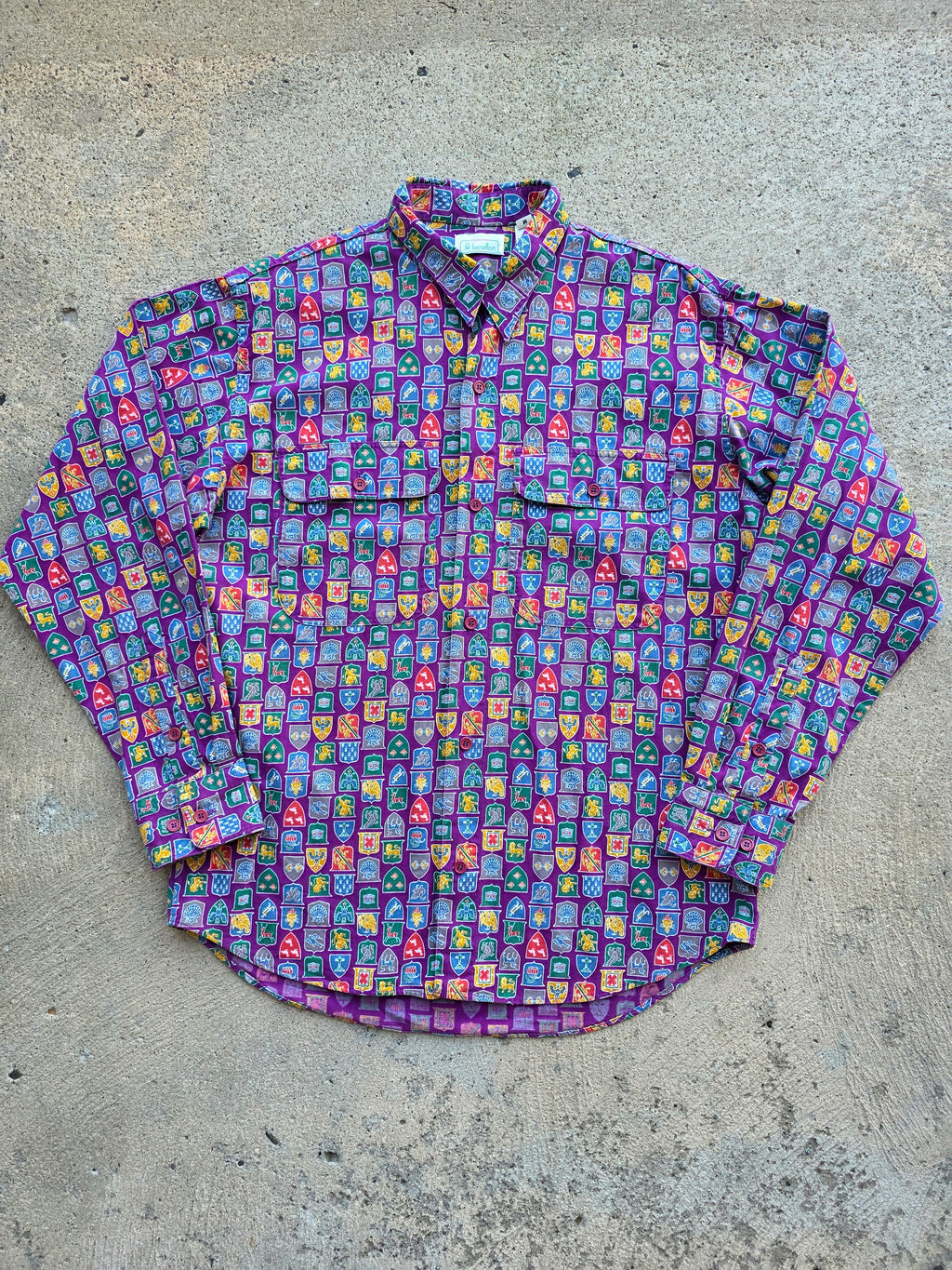 1980s Benetton Button Up Medium